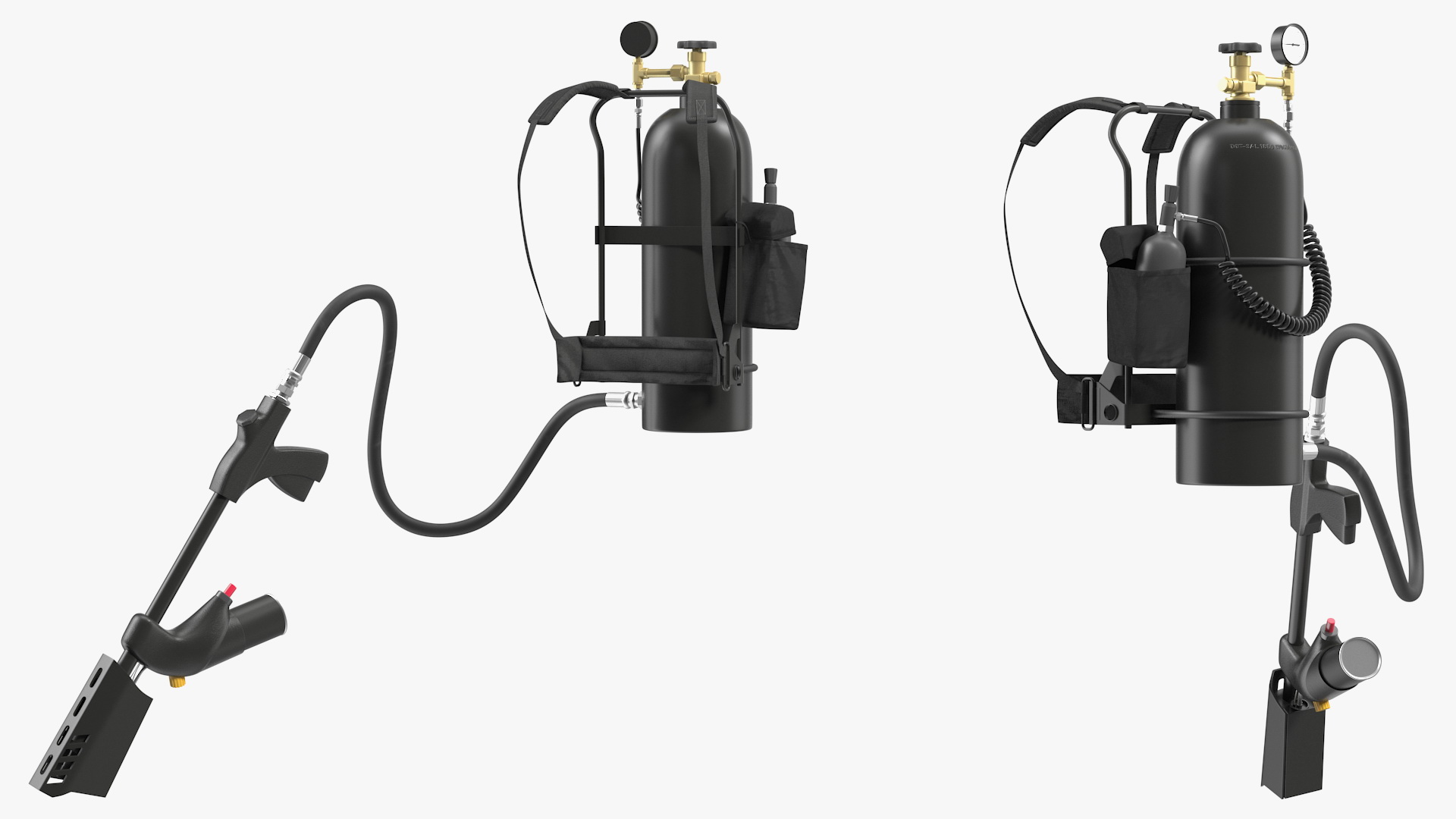 Modern Portable Backpack Flamethrower 3D