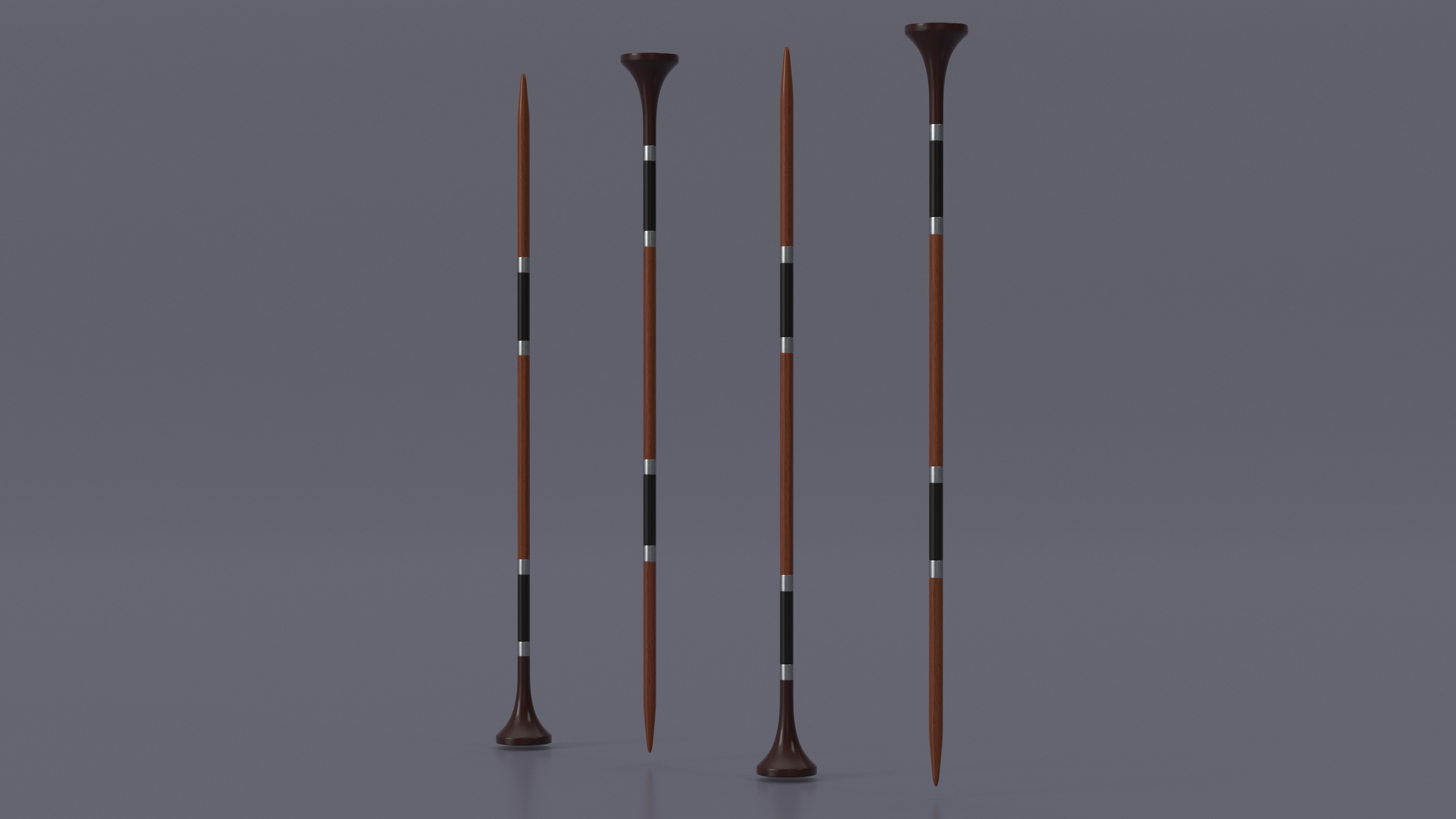 3D Knitting Needles Wooden model