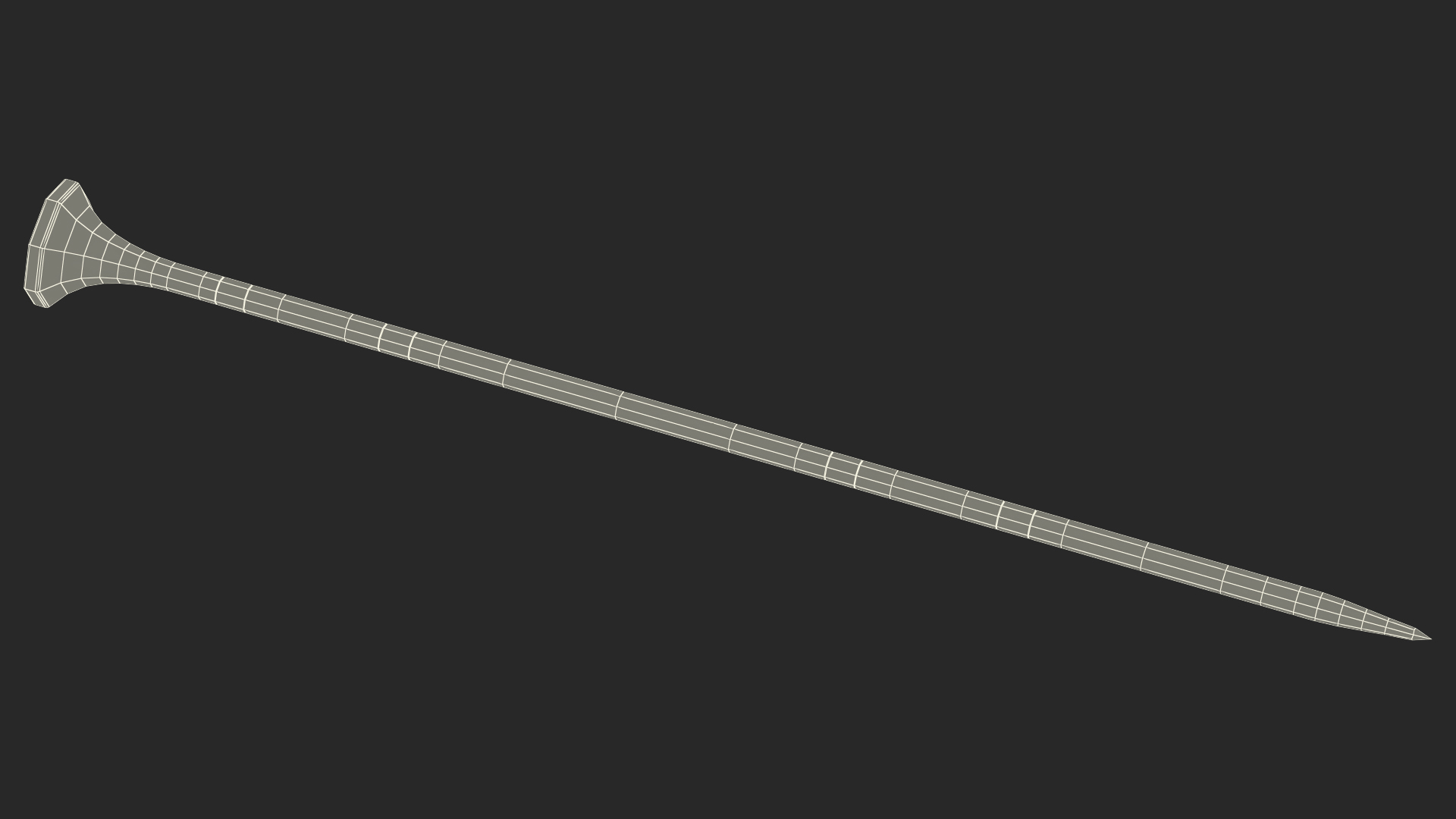 3D Knitting Needles Wooden model