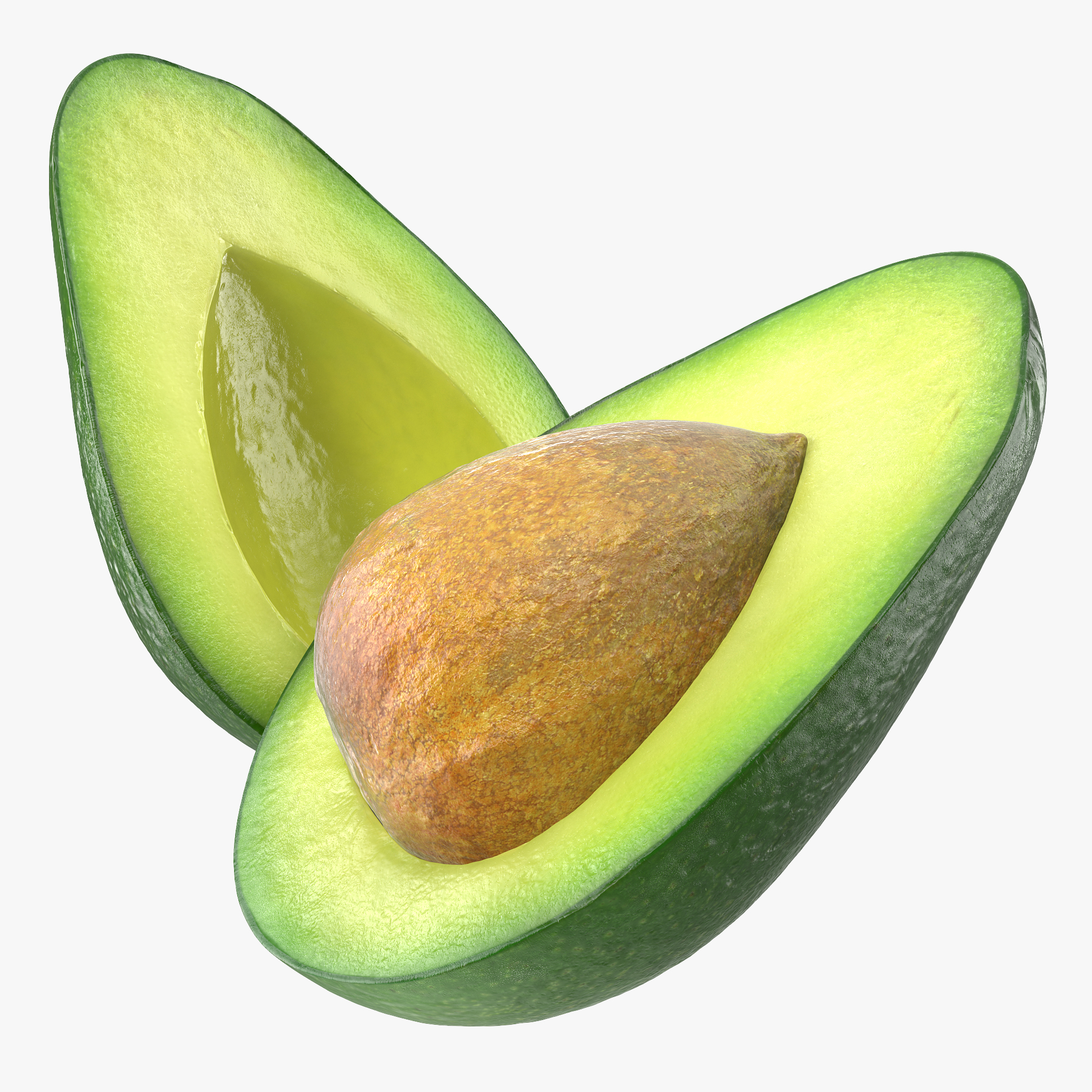Avocado Cut in Half with Seed