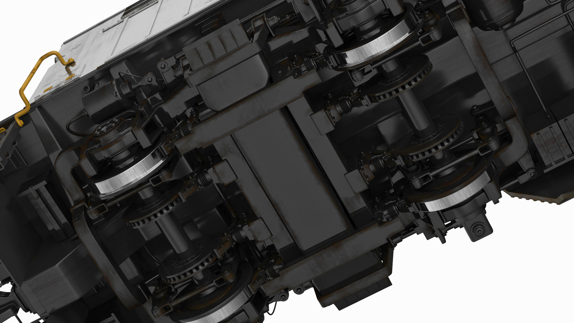 3D model Vintage Diesel Locomotive