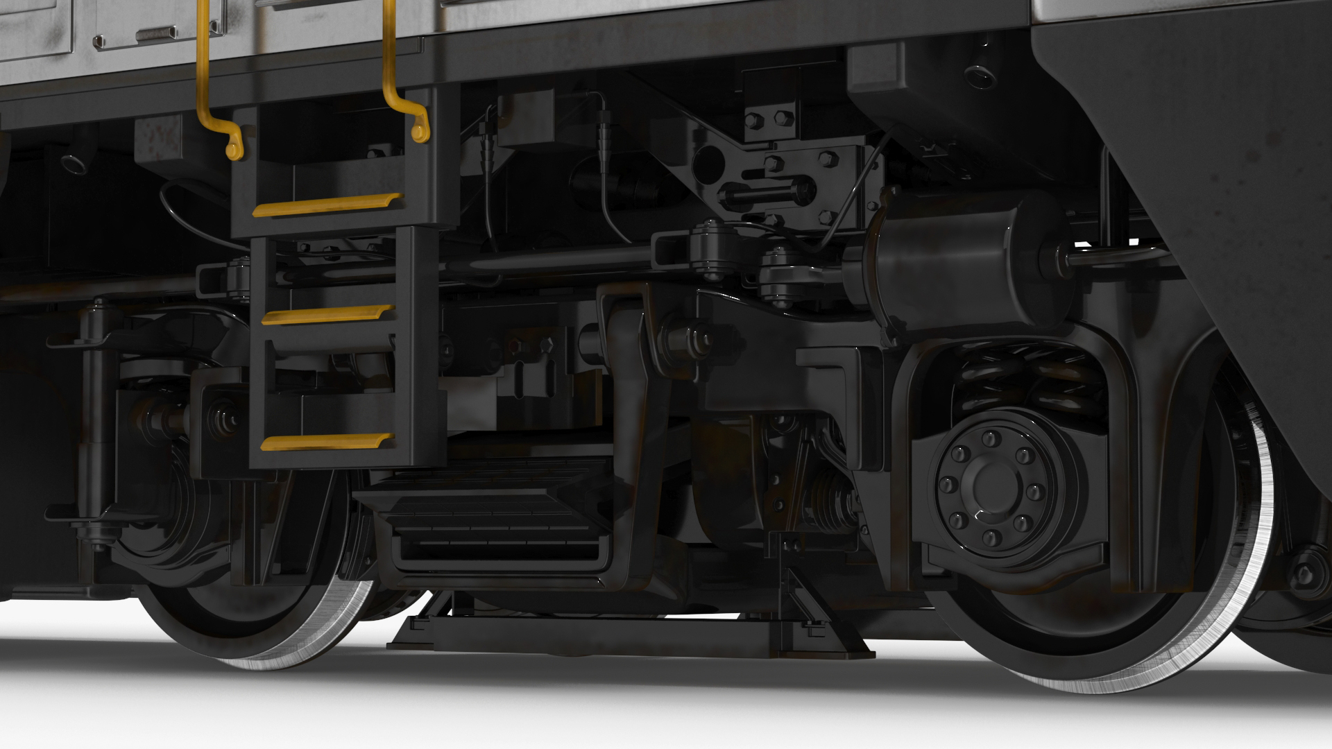 3D model Vintage Diesel Locomotive