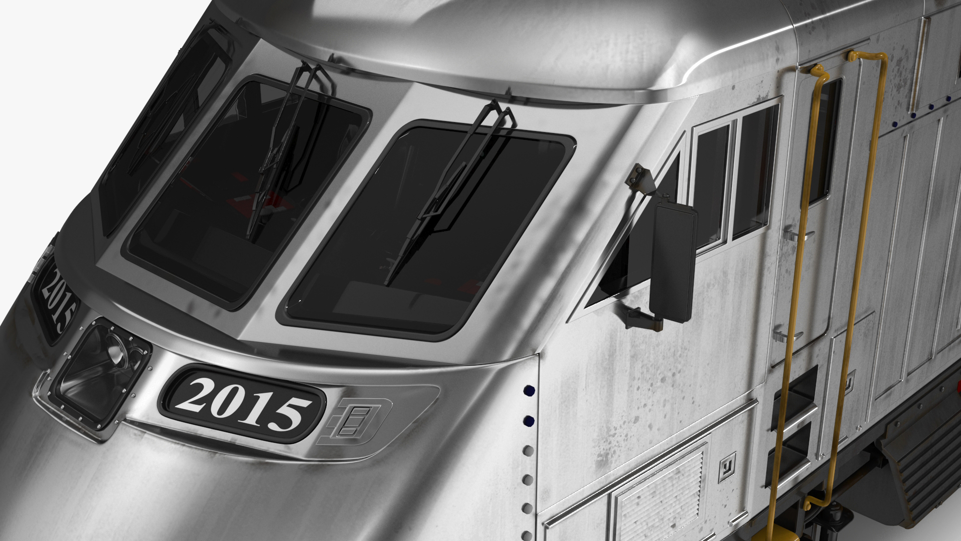 3D model Vintage Diesel Locomotive