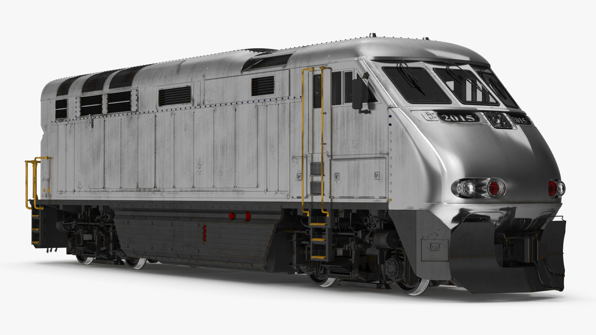 3D model Vintage Diesel Locomotive