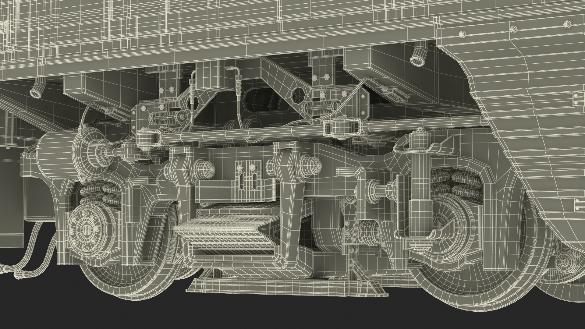 3D model Vintage Diesel Locomotive