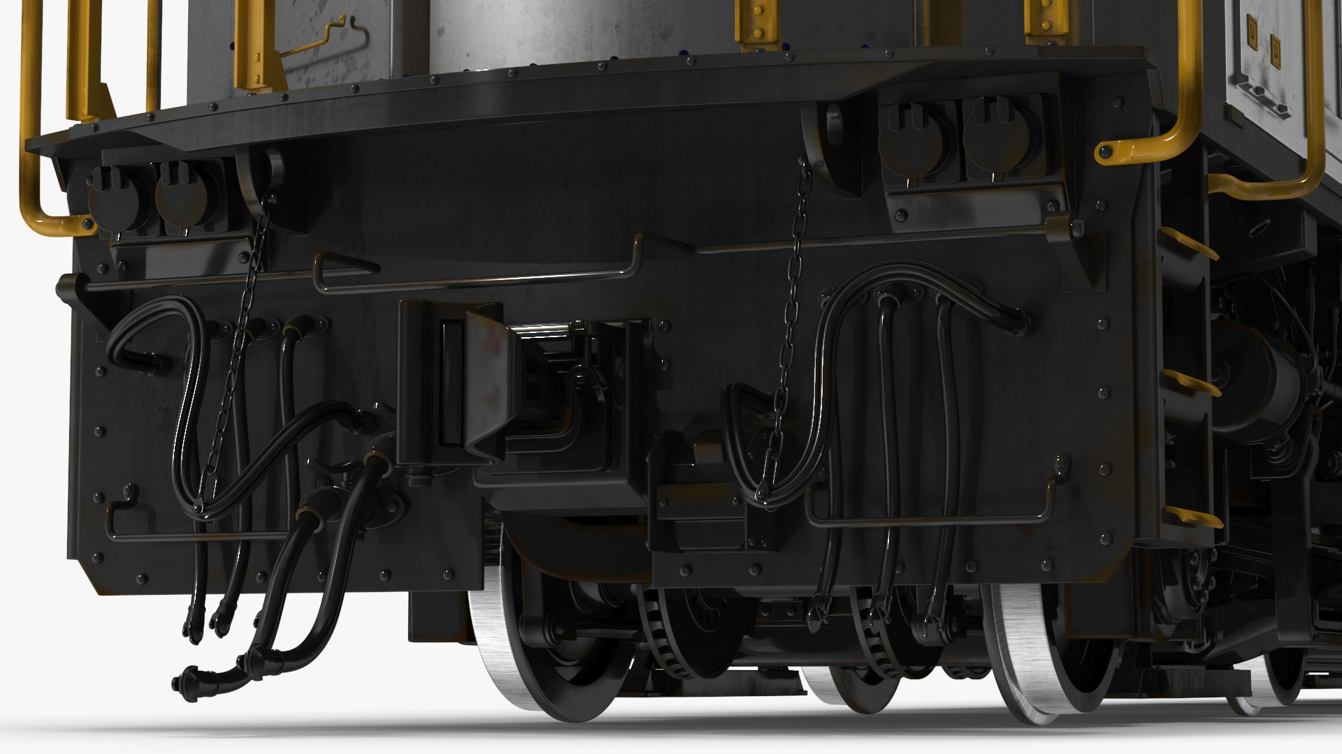 3D model Vintage Diesel Locomotive