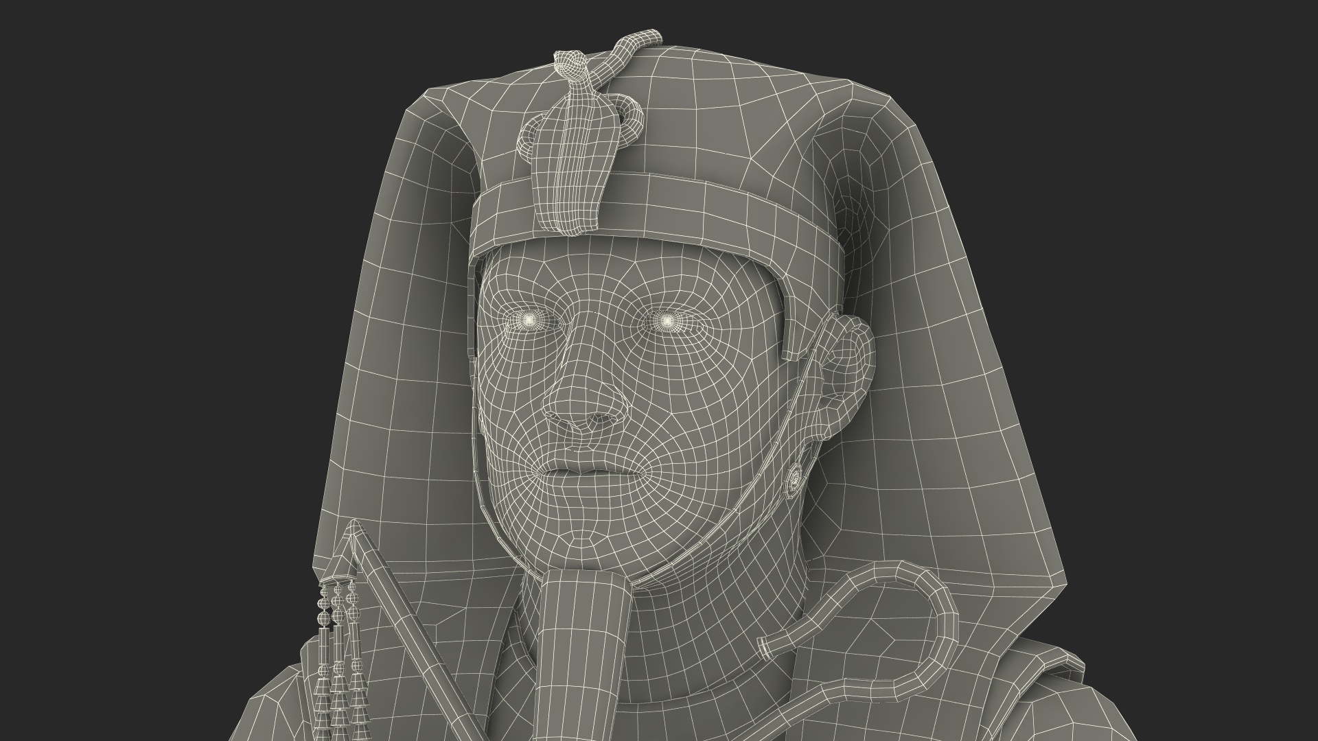 Egypt Pharaoh with Crook and Flail 3D model