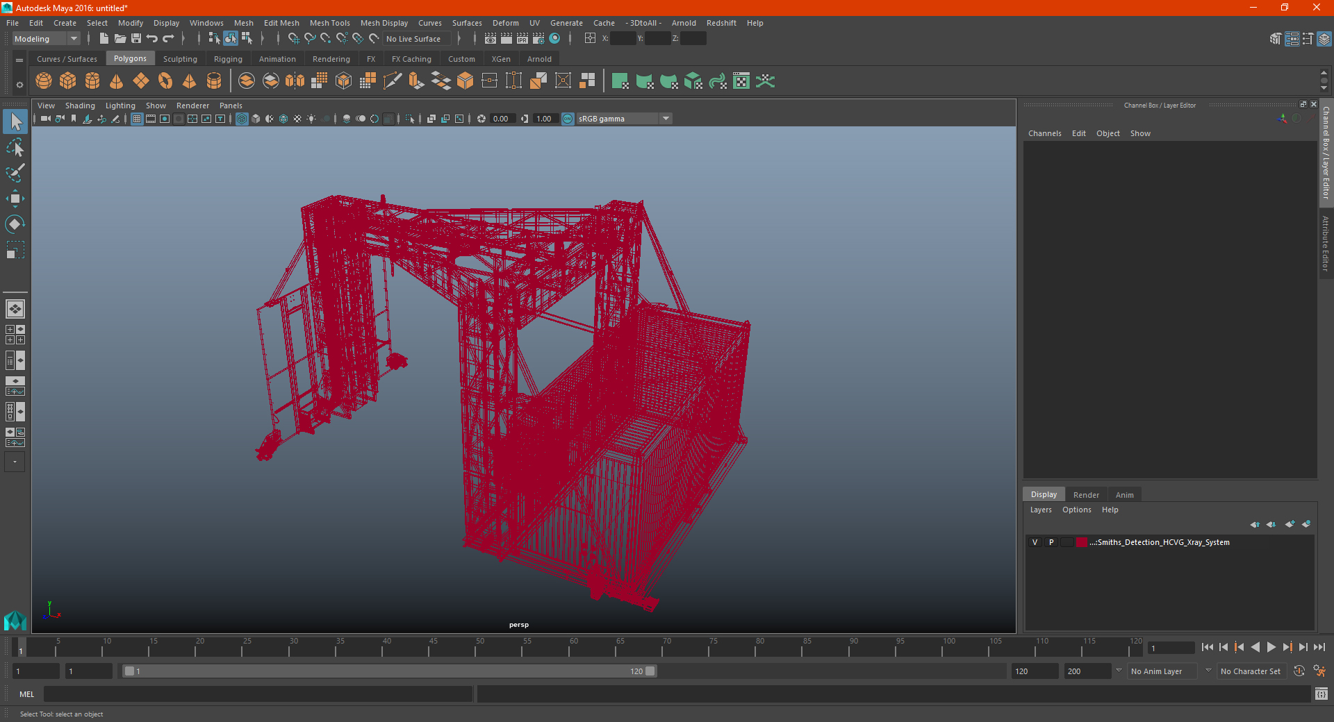 3D Smiths Detection HCVG Xray System model