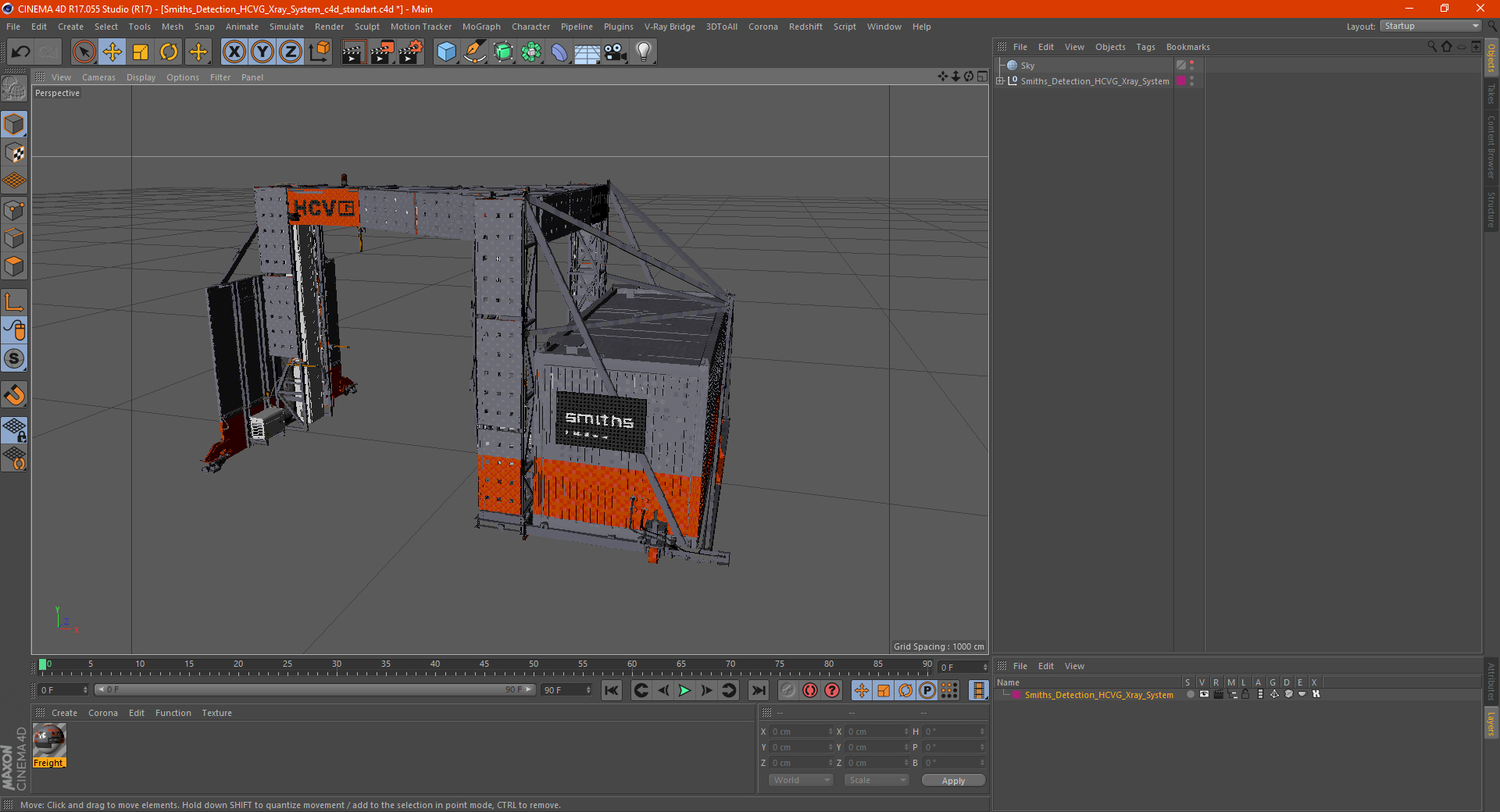 3D Smiths Detection HCVG Xray System model