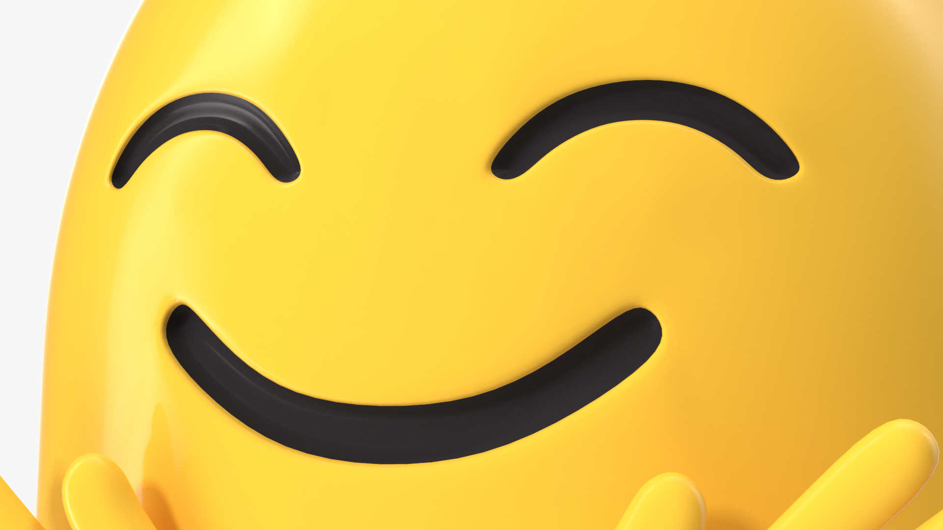 3D Hugging Face Android Emoji