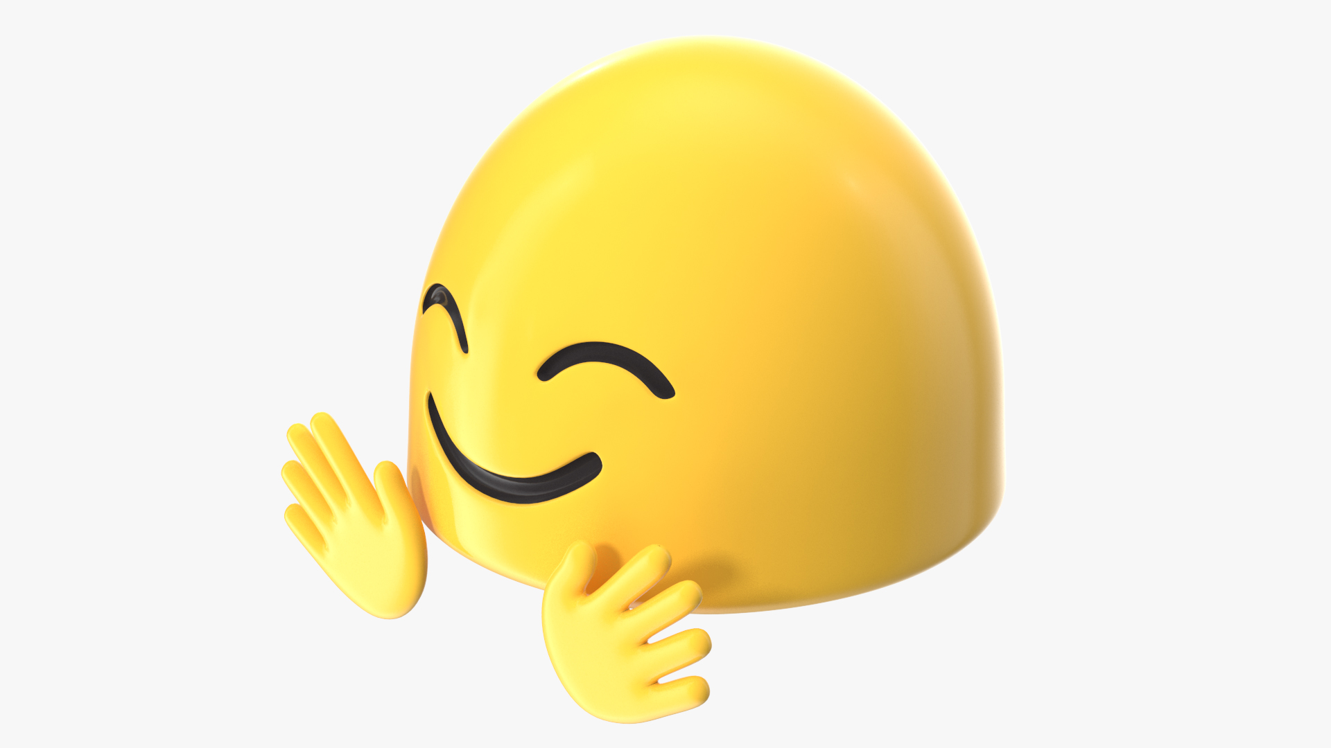 3D Hugging Face Android Emoji
