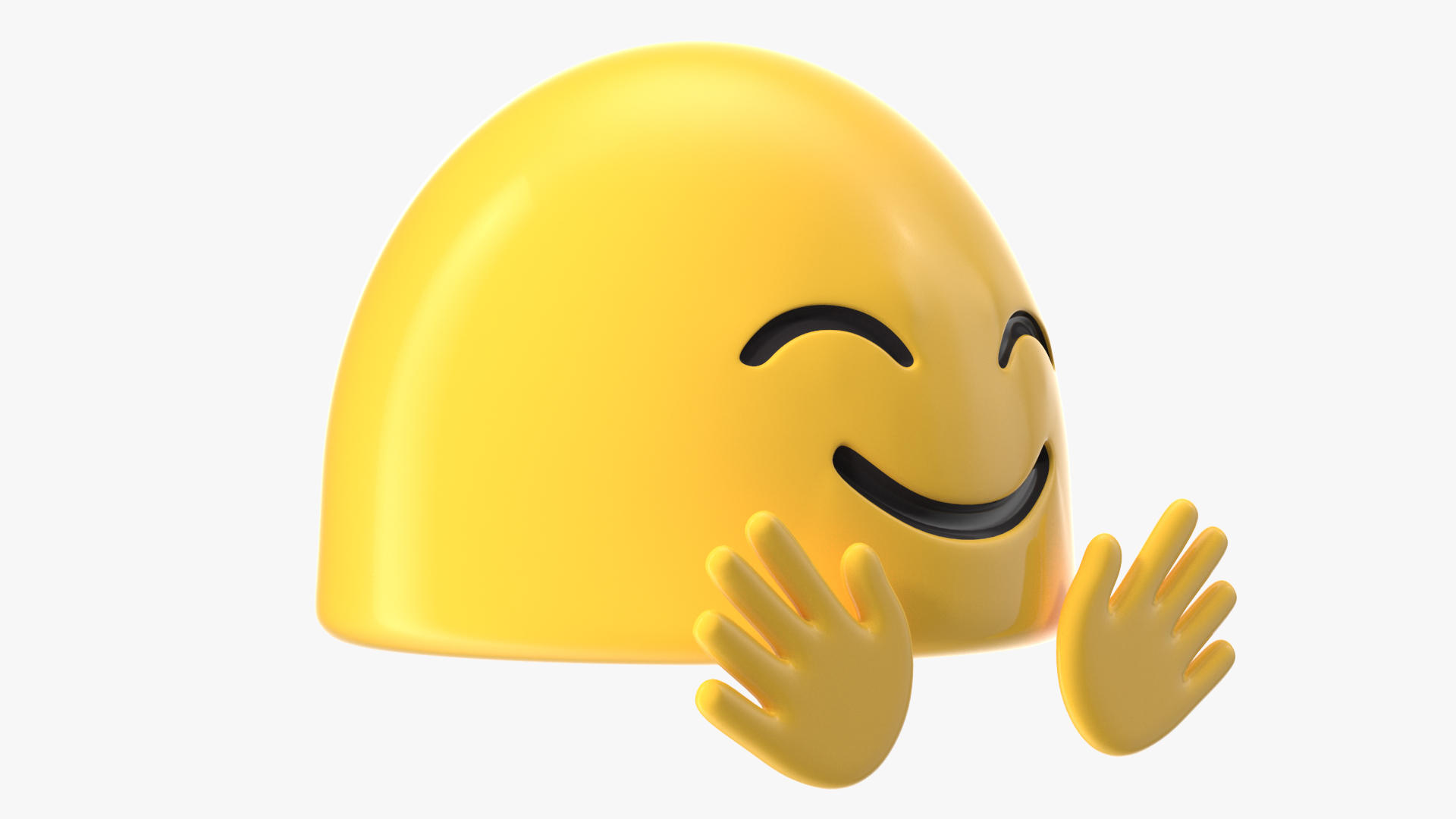 3D Hugging Face Android Emoji