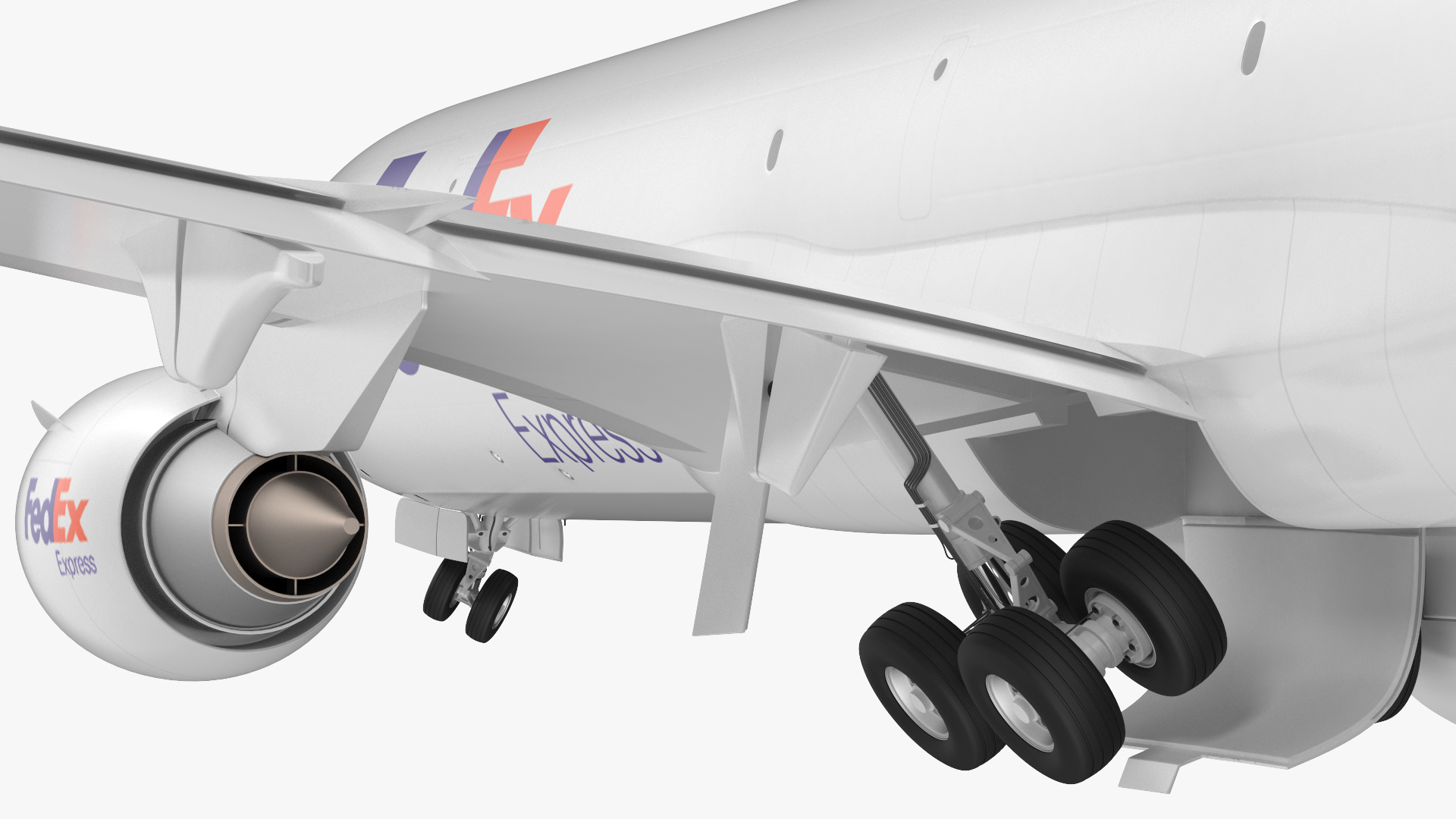 McDonnell Douglas MD11 Tri Jet Airliner FedEx Rigged 3D