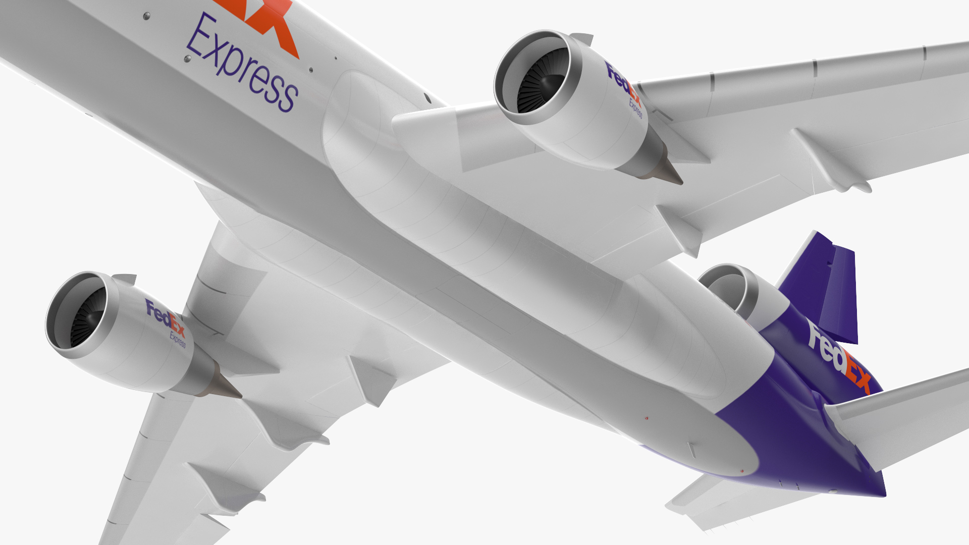 McDonnell Douglas MD11 Tri Jet Airliner FedEx Rigged 3D