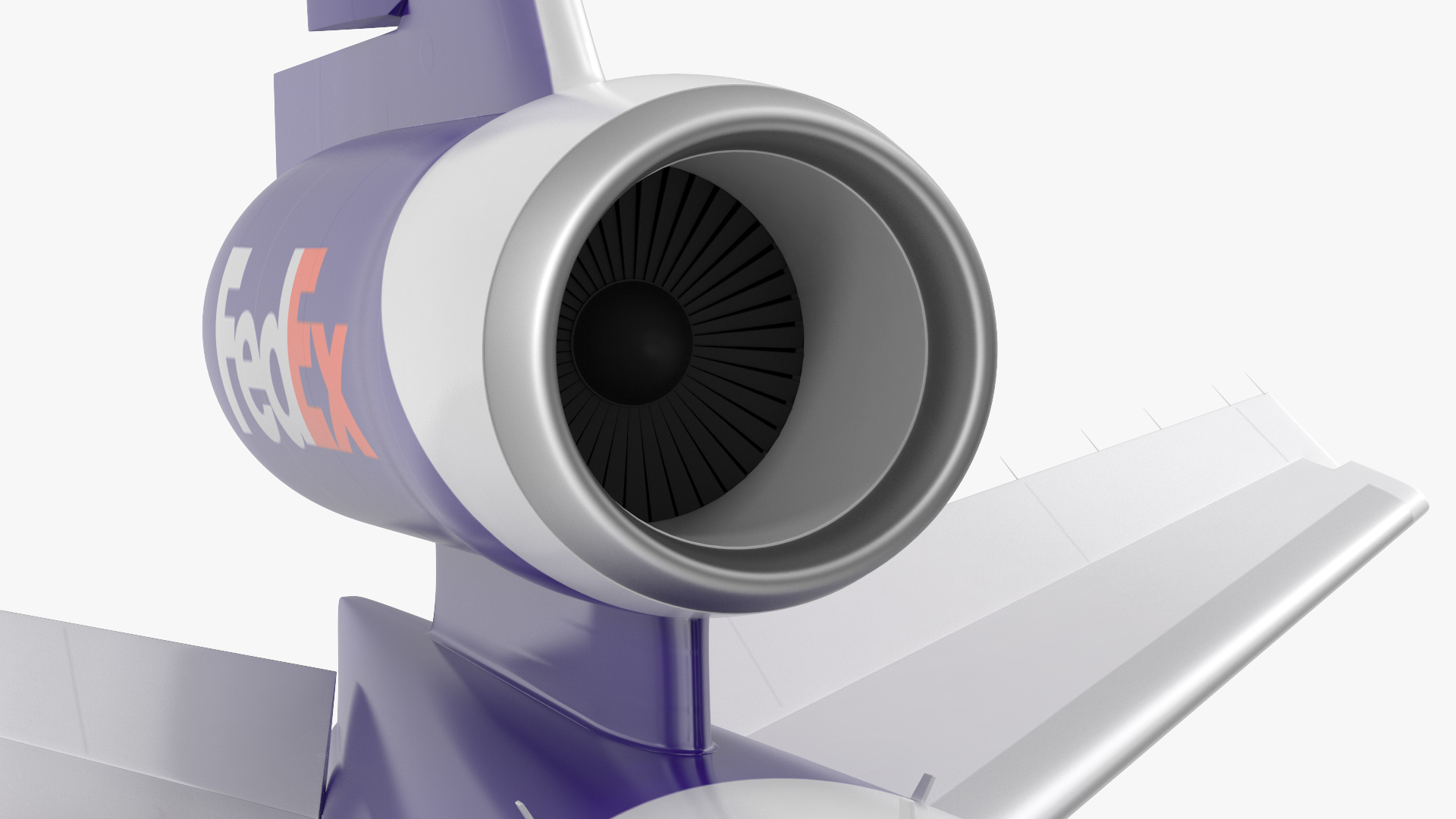 McDonnell Douglas MD11 Tri Jet Airliner FedEx Rigged 3D