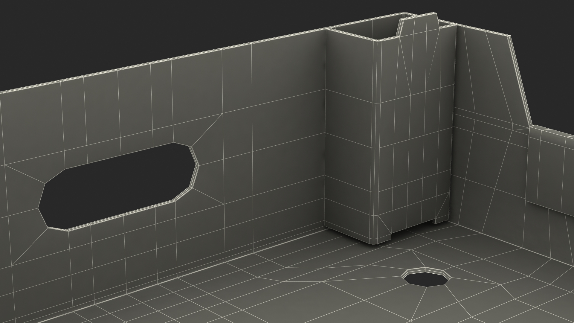 Corrugated Cardboard Tray Box 3D model