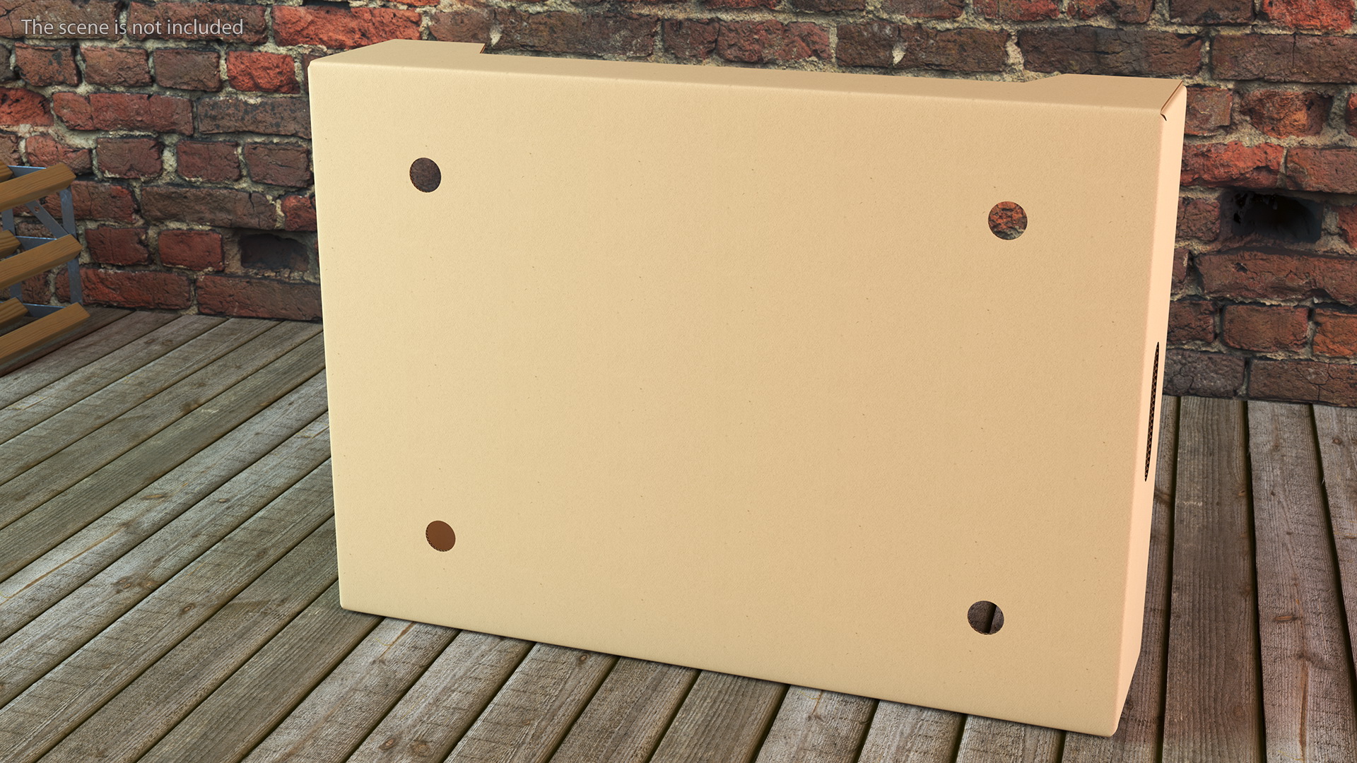 Corrugated Cardboard Tray Box 3D model
