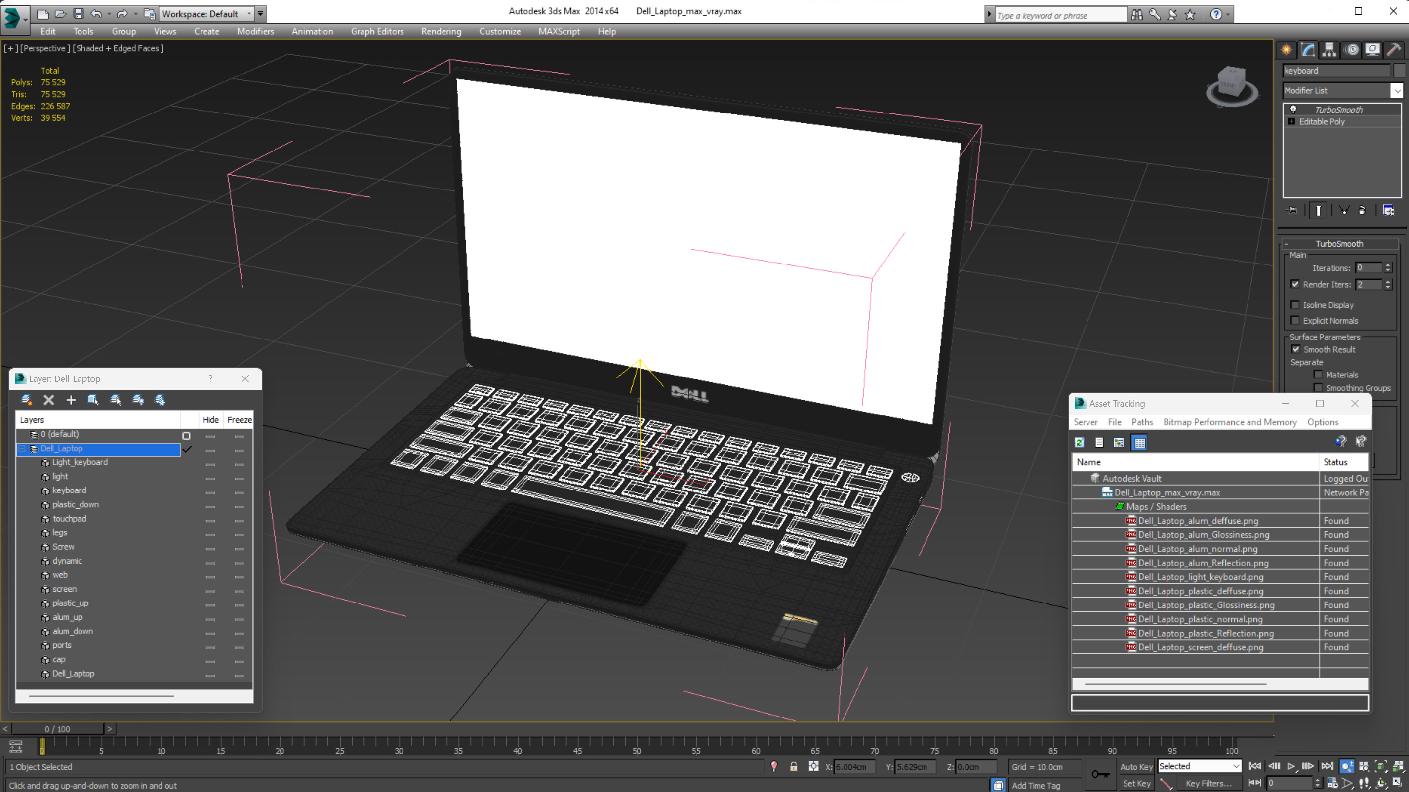 3D Dell Laptop