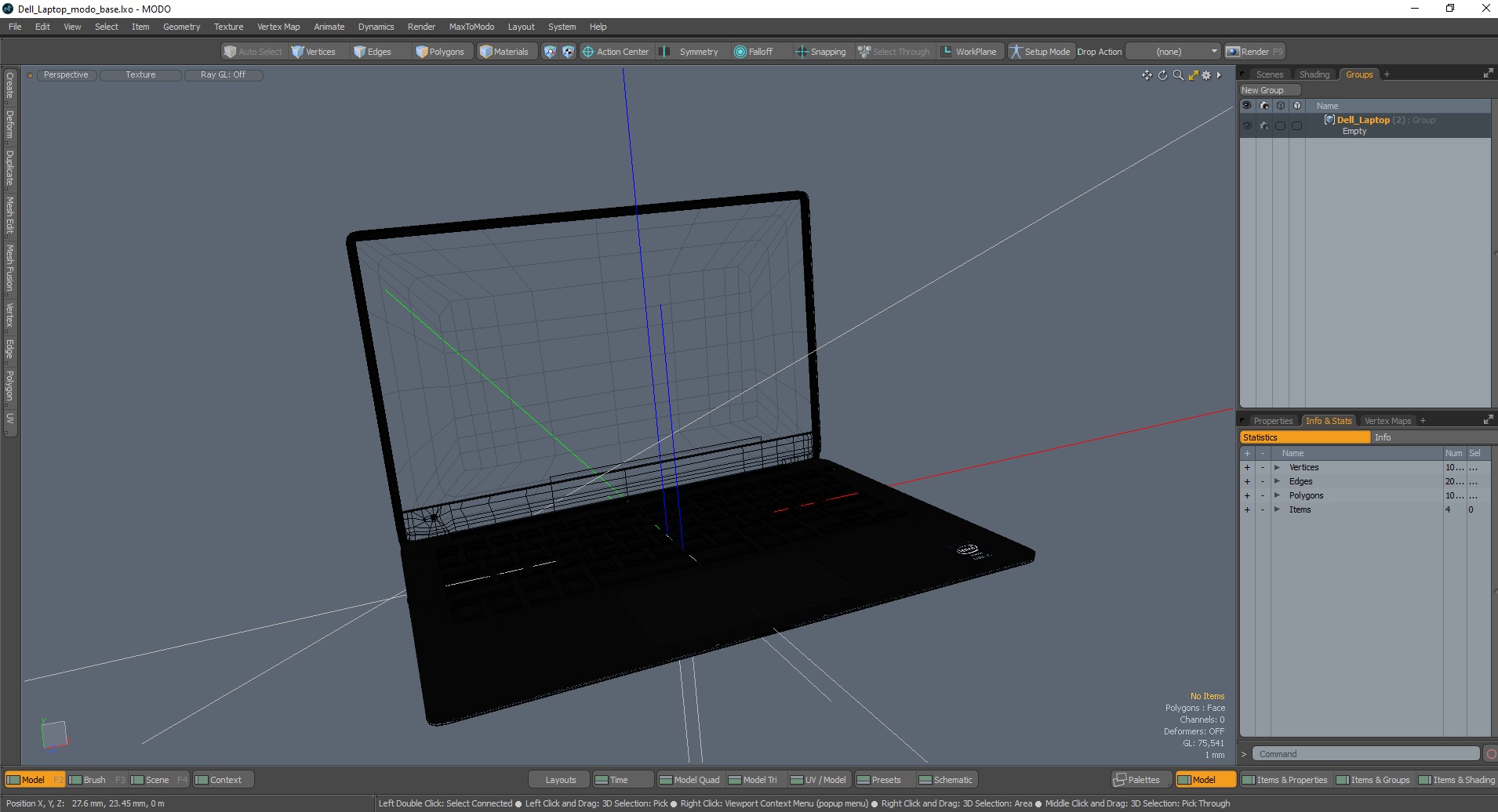 3D Dell Laptop