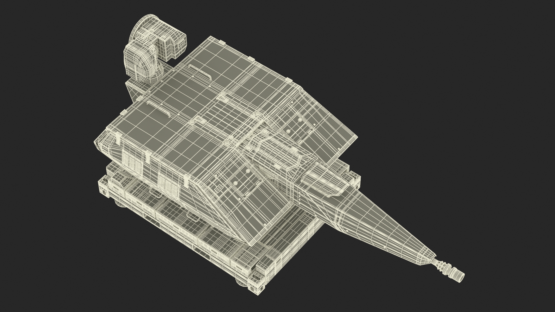 Air Defense System Skynex Sand Color Rigged for Maya 3D