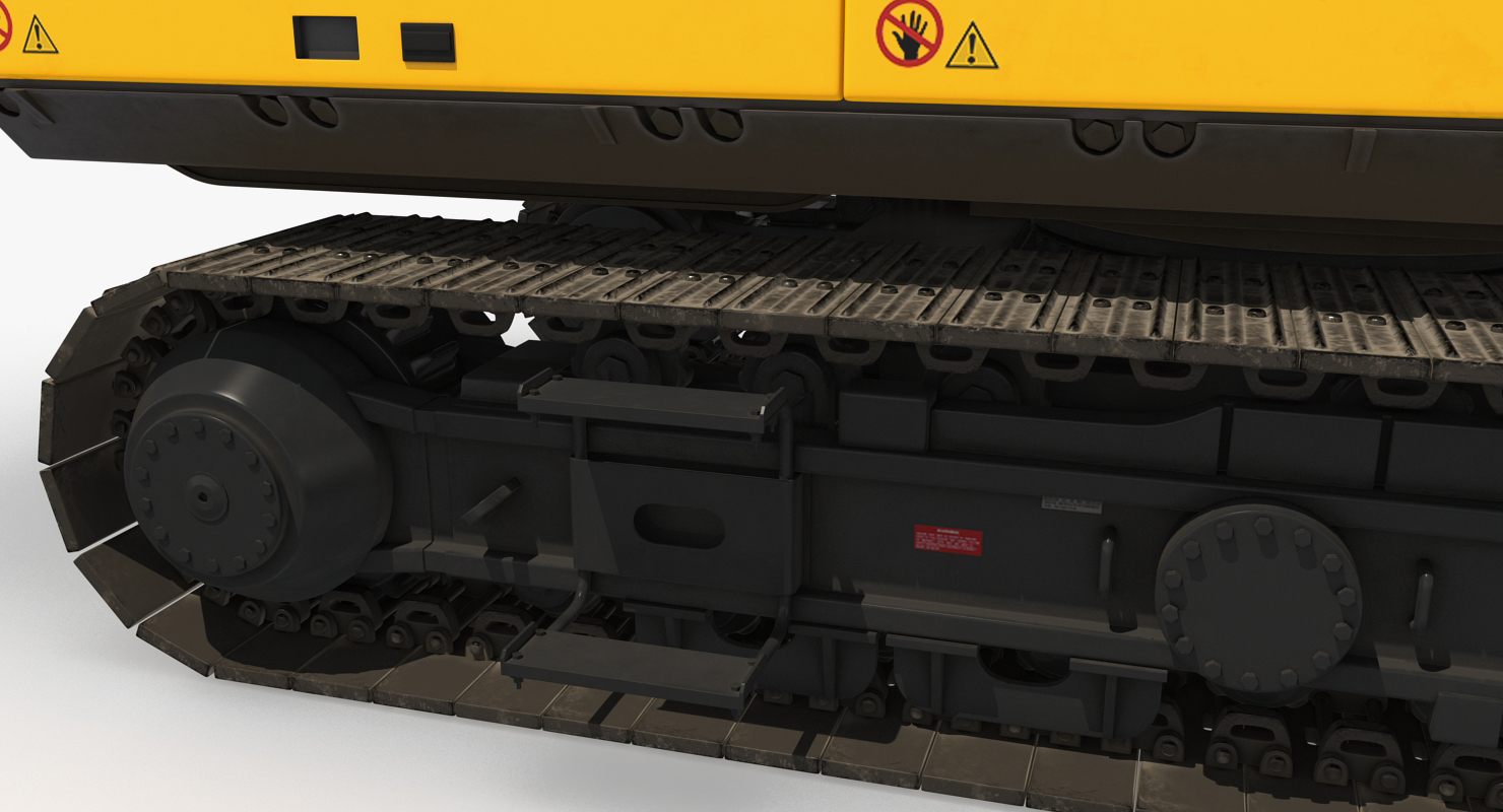 3D model Pile Driver Bauer RG16T Working Position