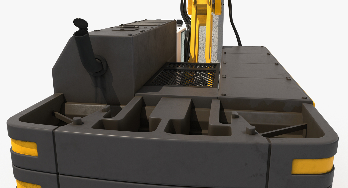 3D model Pile Driver Bauer RG16T Working Position