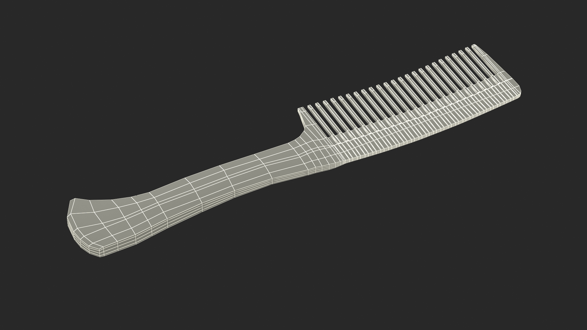 3D Comb with Handle