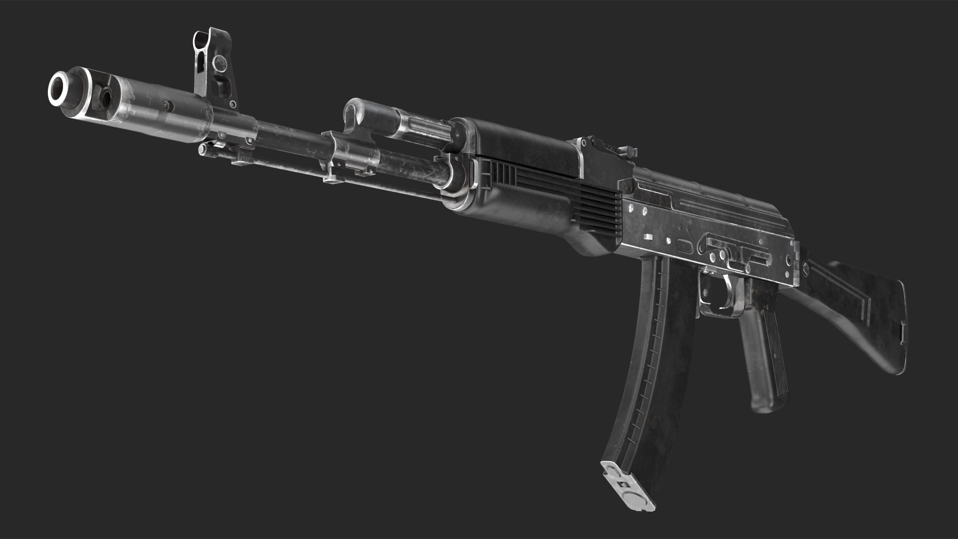 3D model Assault Rifle AK-74M