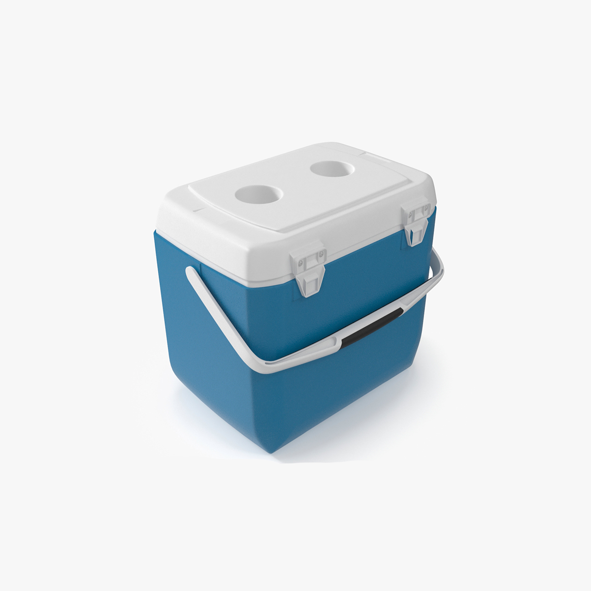 Portable 28 Quart Cool Box Rigged for Maya 3D