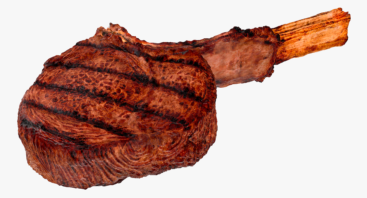 3D BBQ Tomahawk Steak model