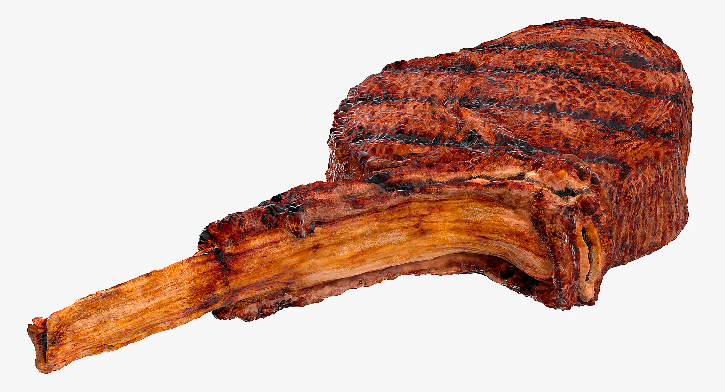 3D BBQ Tomahawk Steak model