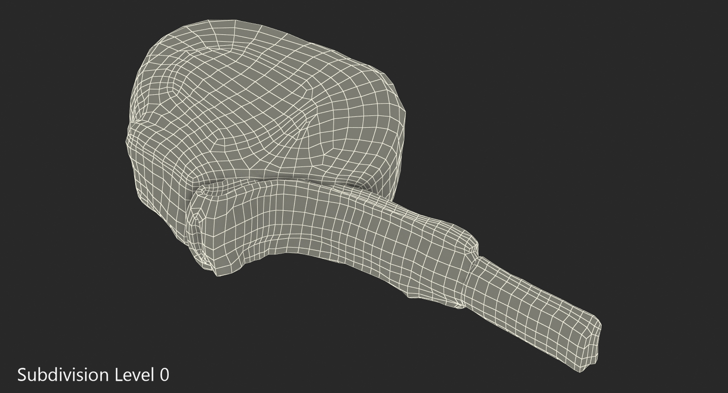 3D BBQ Tomahawk Steak model
