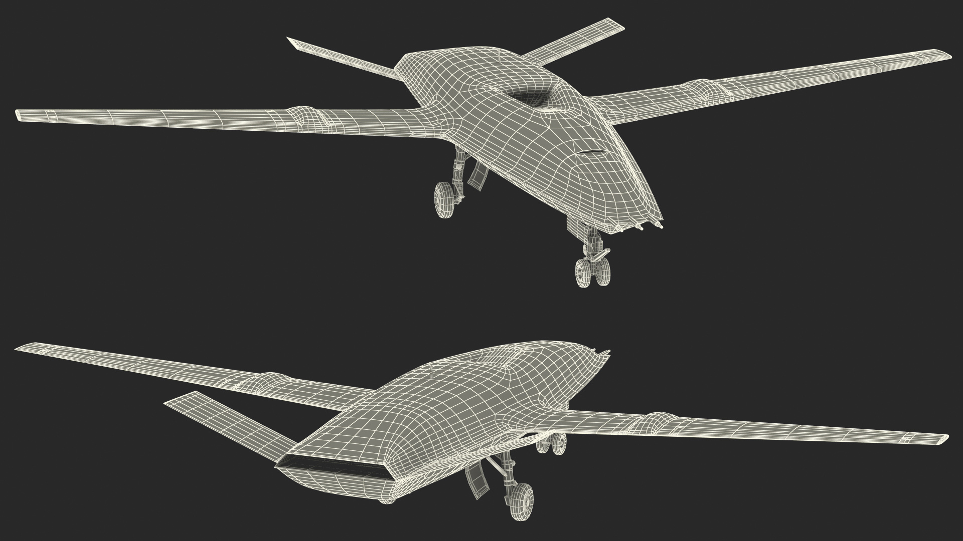 3D Military Drone Rigged