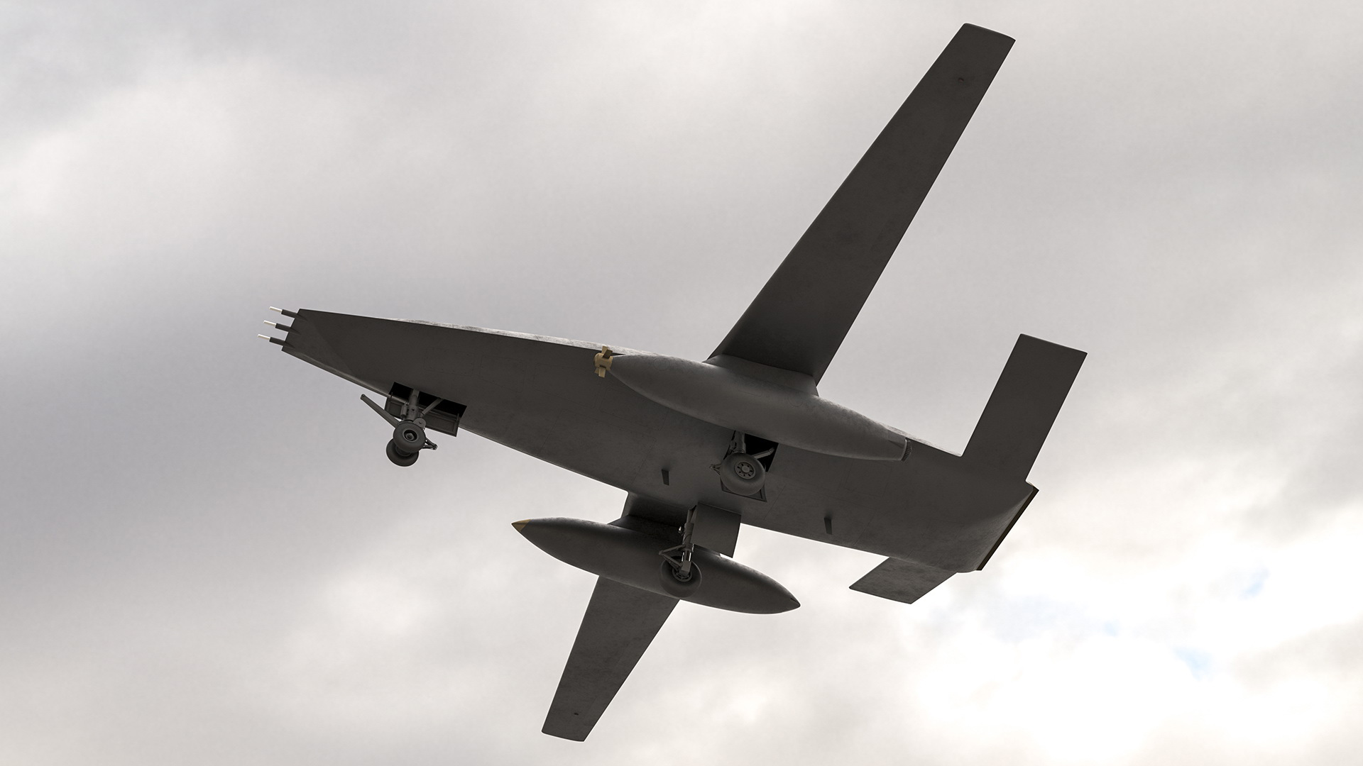 3D Military Drone Rigged
