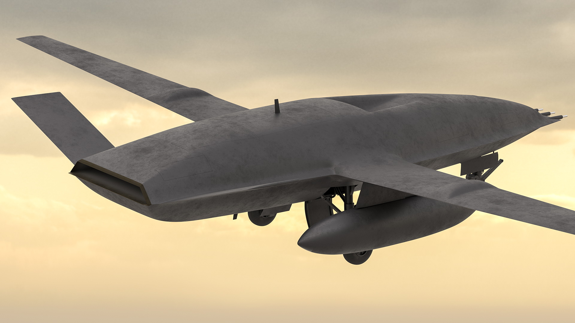 3D Military Drone Rigged