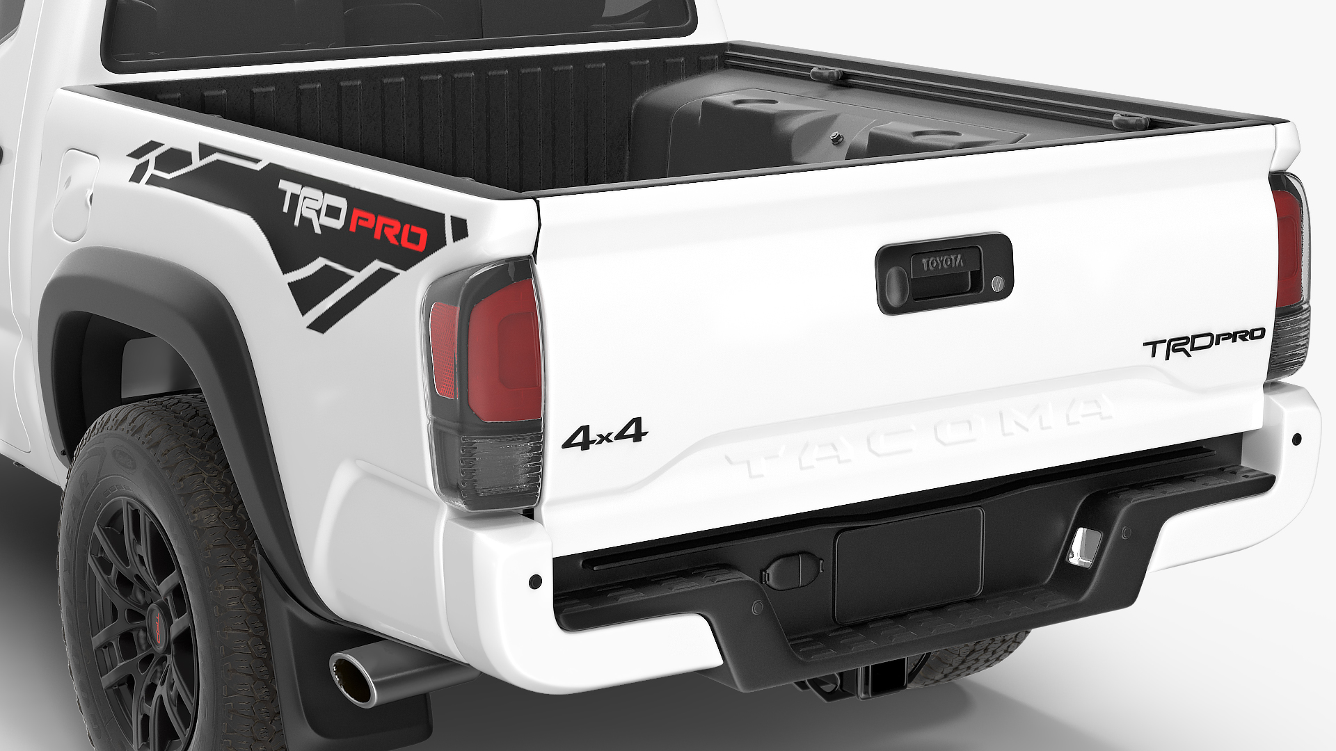3D Toyota Tacoma TRD Pro Super White 2021 model