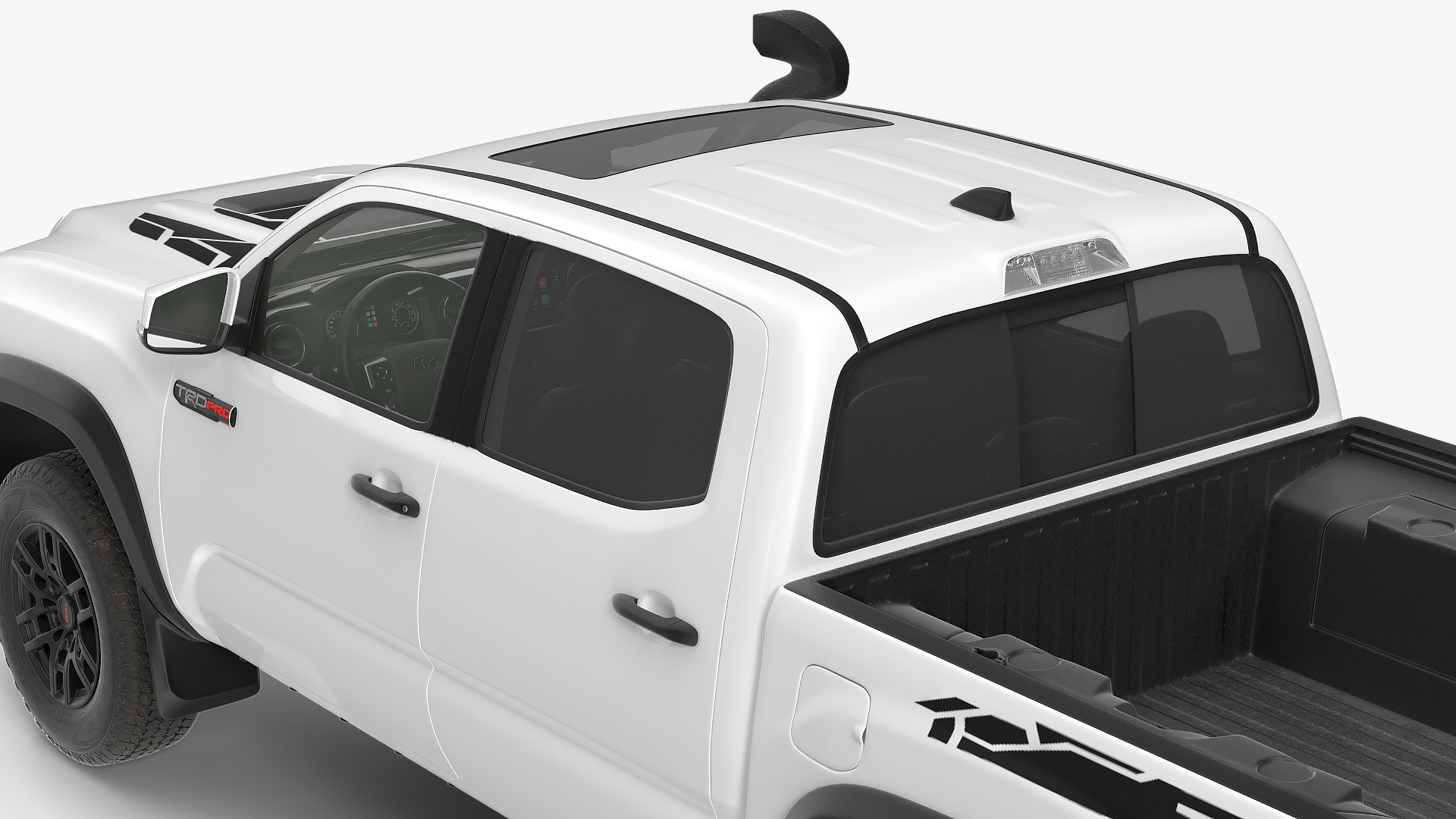 3D Toyota Tacoma TRD Pro Super White 2021 model