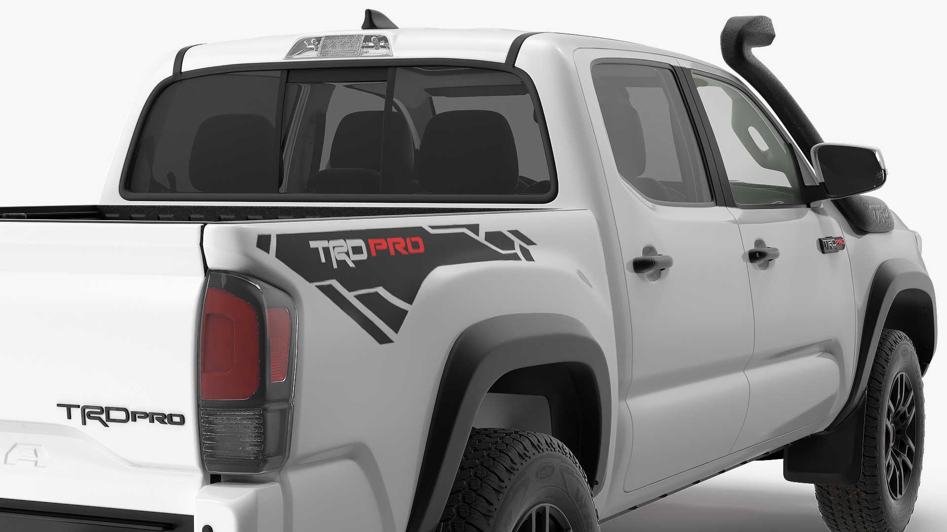 3D Toyota Tacoma TRD Pro Super White 2021 model