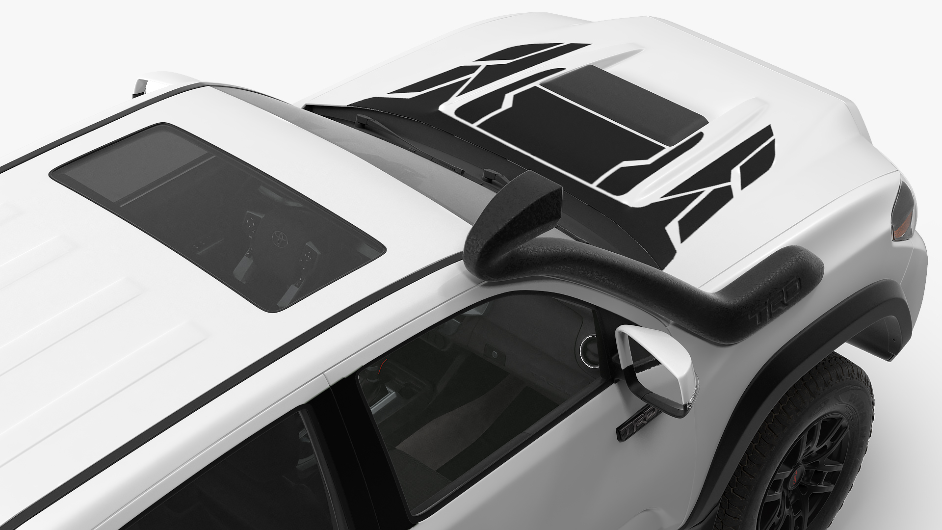 3D Toyota Tacoma TRD Pro Super White 2021 model