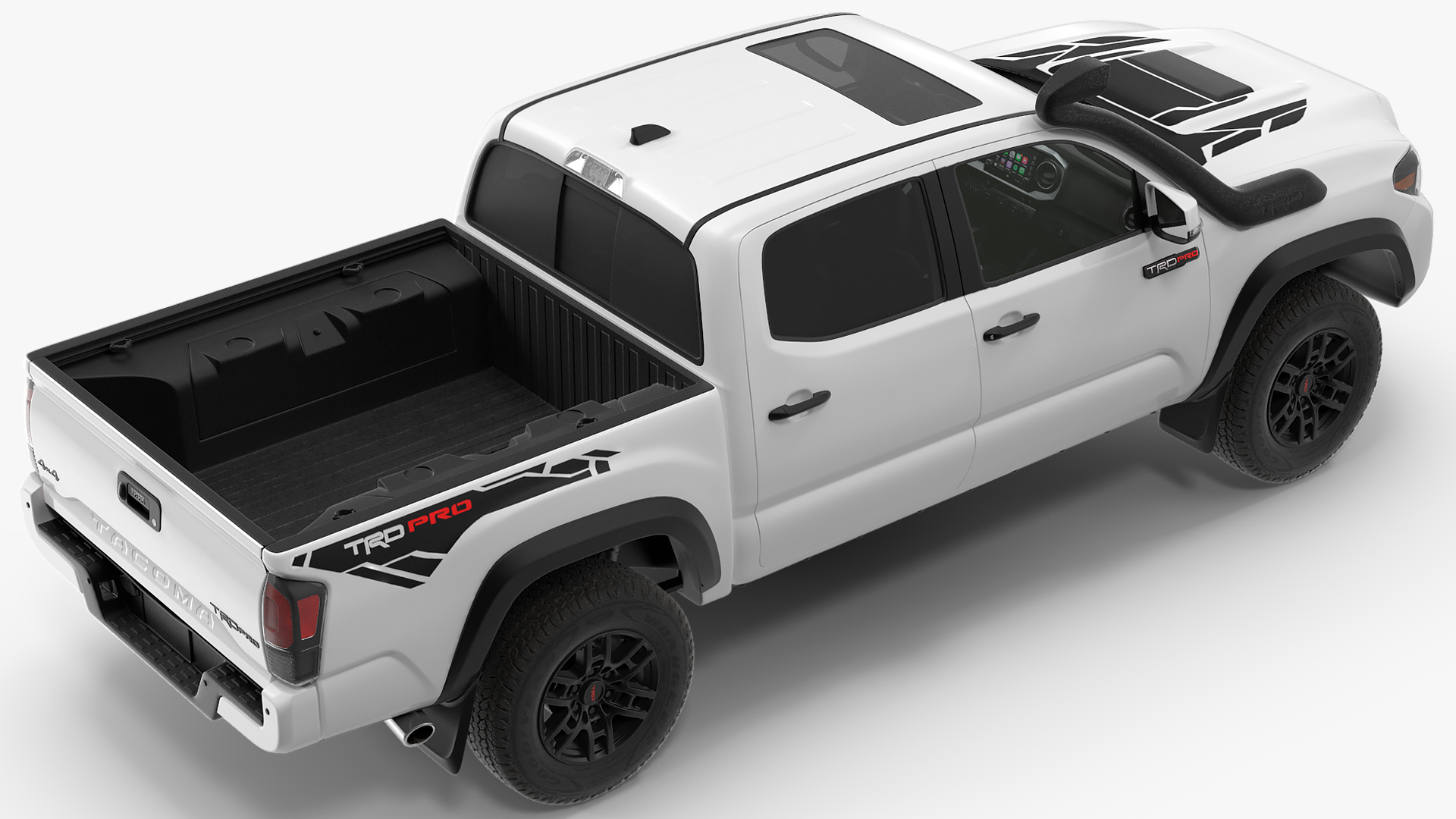 3D Toyota Tacoma TRD Pro Super White 2021 model