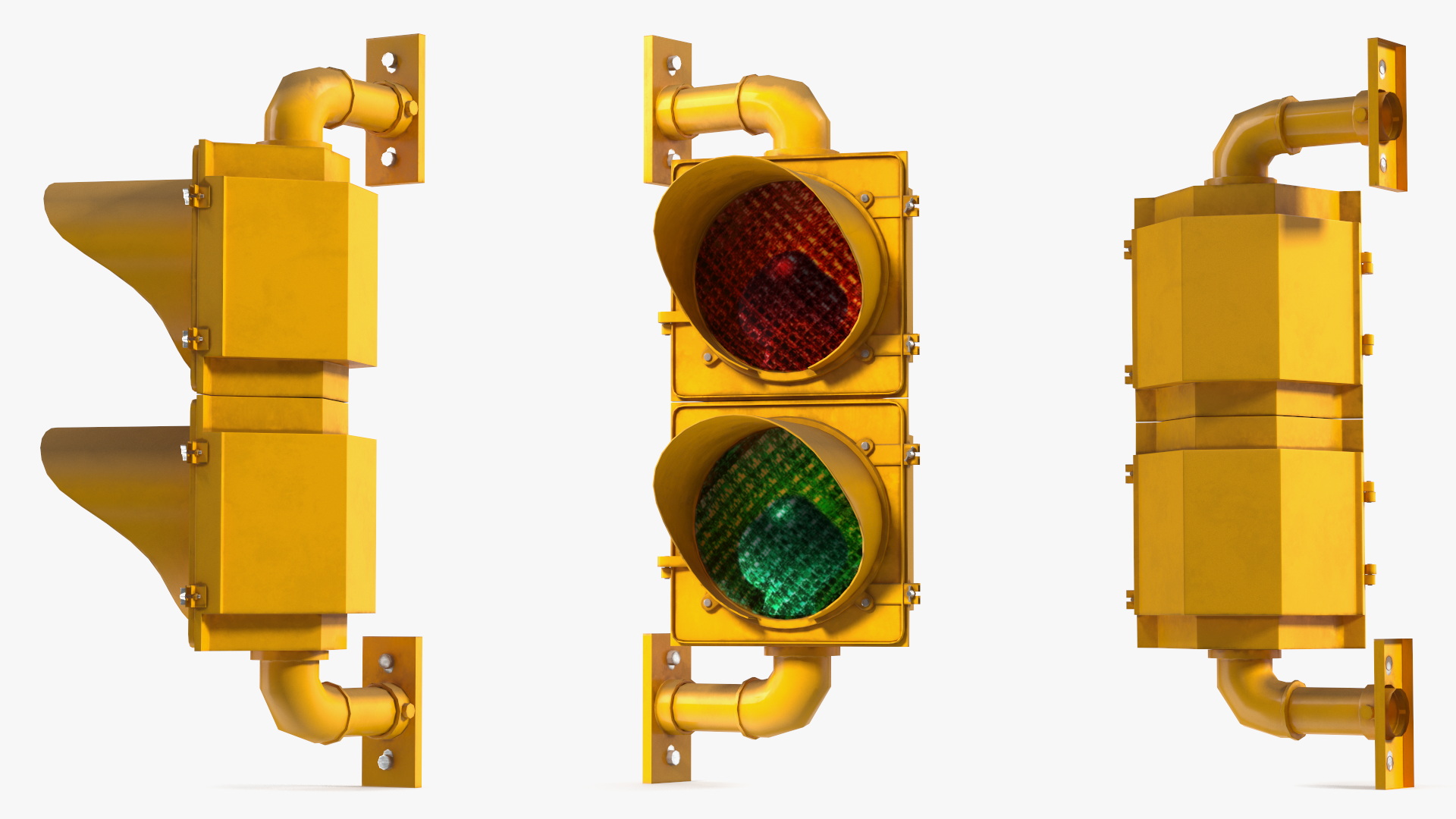 Two Light Traffic Signal Game Ready, view 4