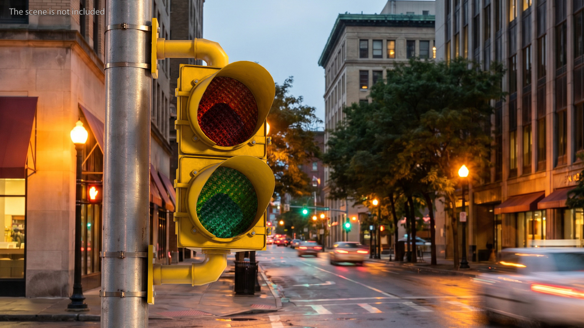 Two Light Traffic Signal Game Ready, view 2