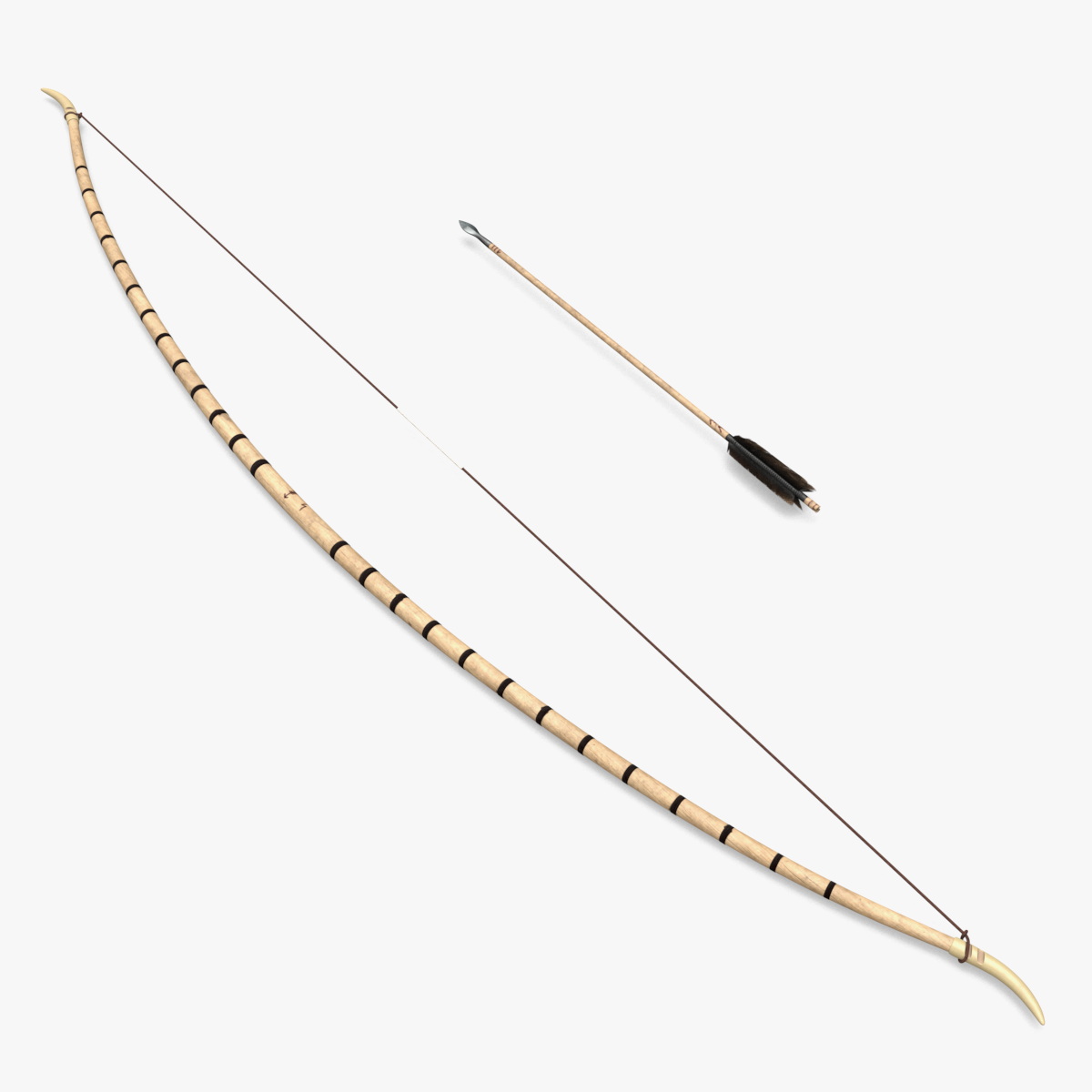Viking Archer Bow and Arrow