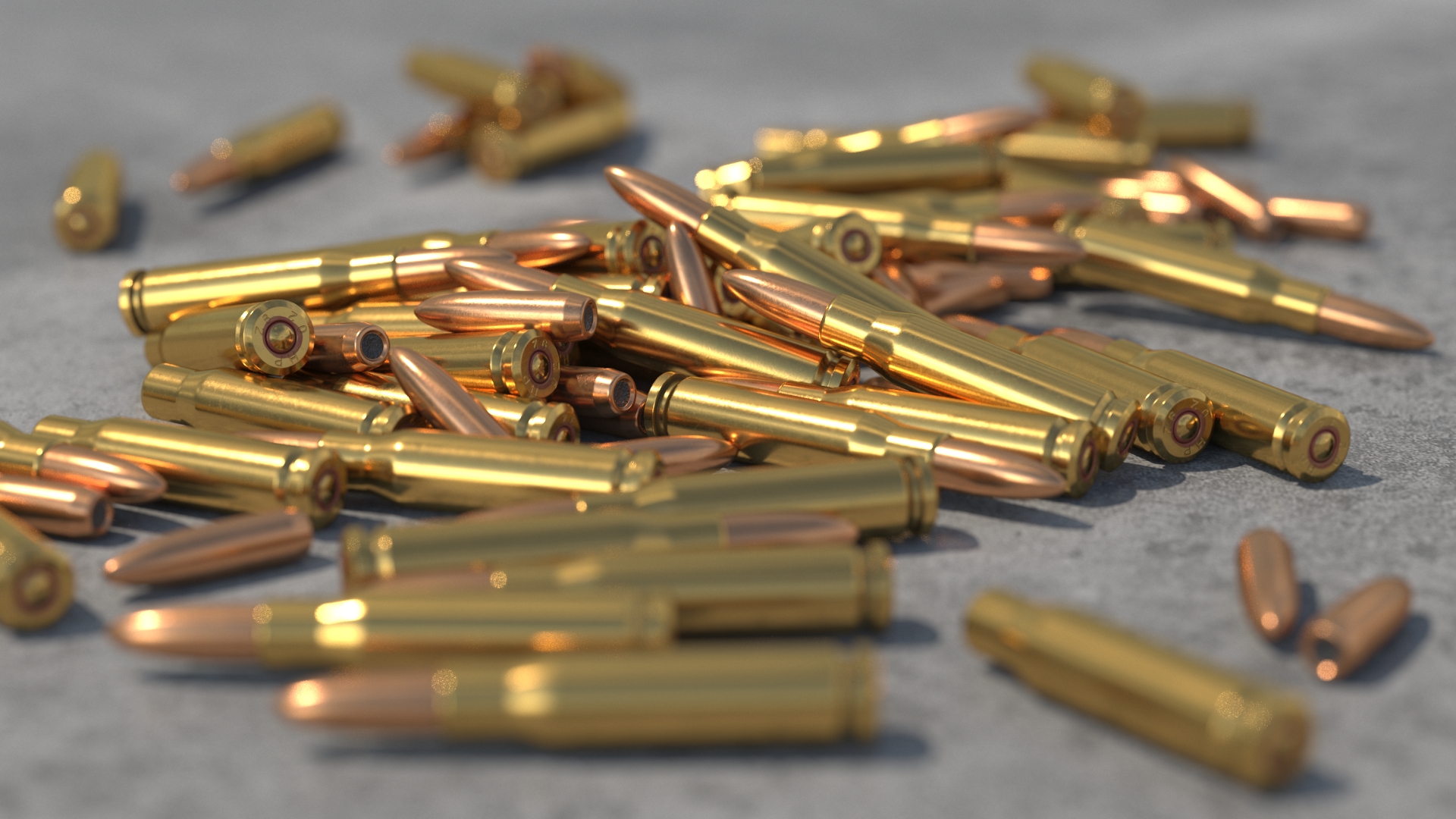 3D Box of 5_56x45mm NATO Rounds model