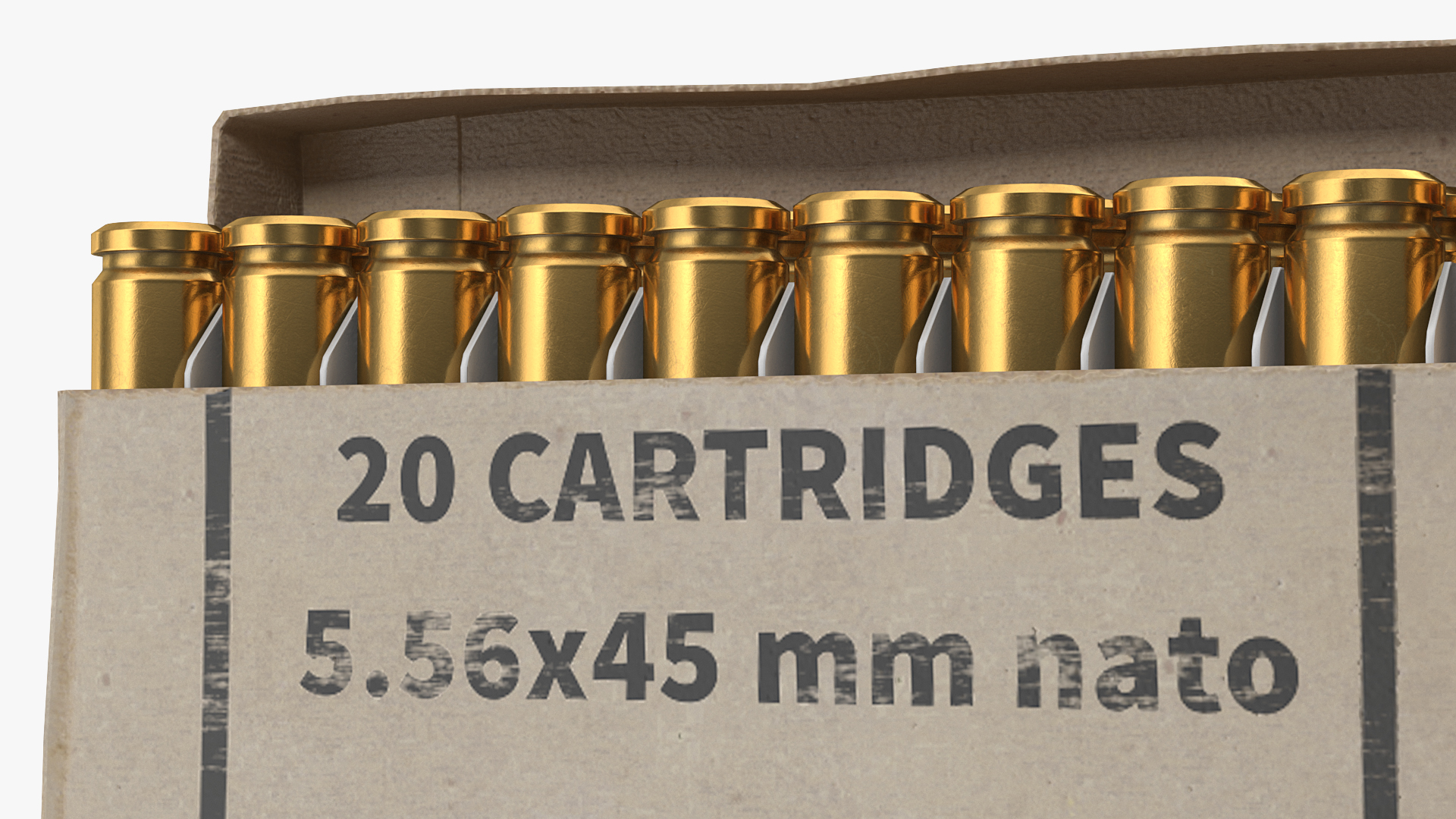 3D Box of 5_56x45mm NATO Rounds model