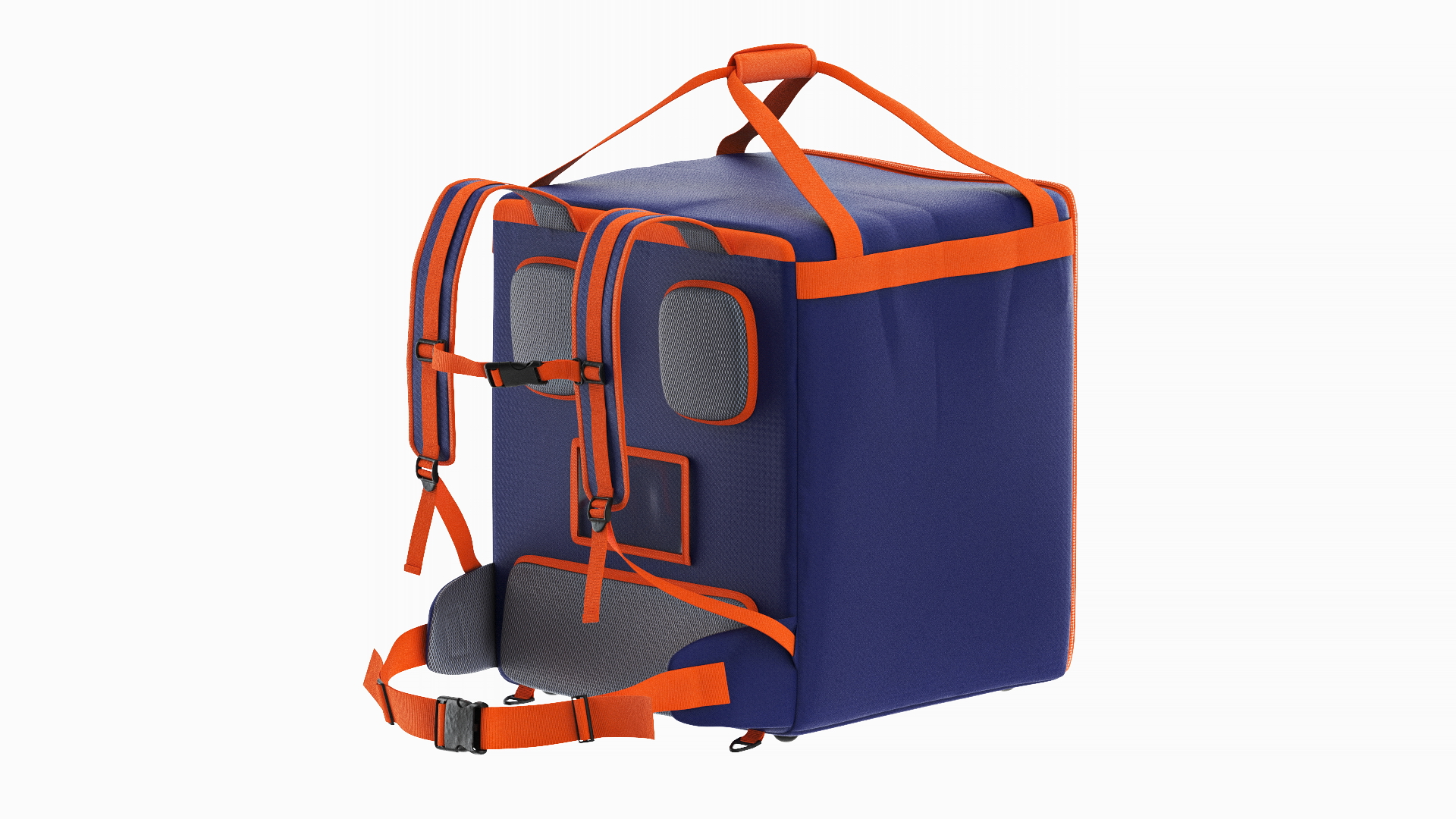 Food Delivery Bag Closed Multicolored 3D