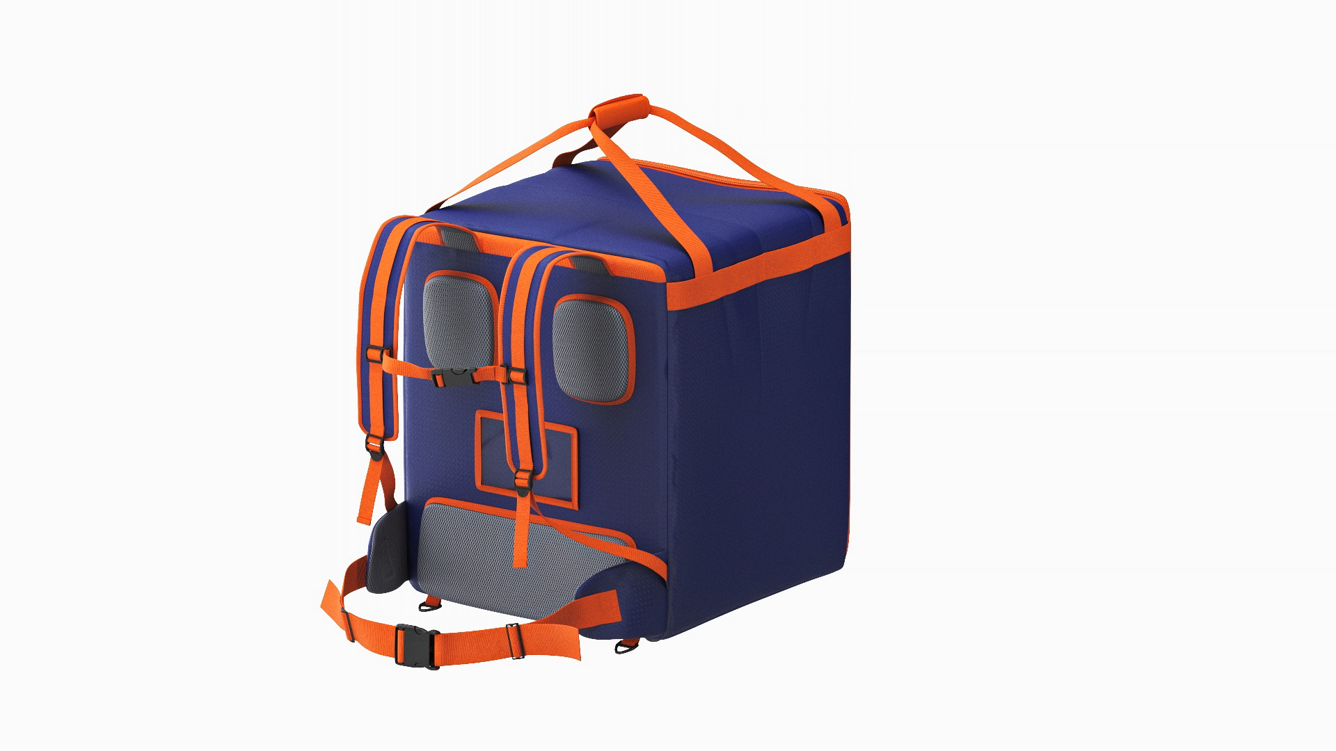 Food Delivery Bag Closed Multicolored 3D