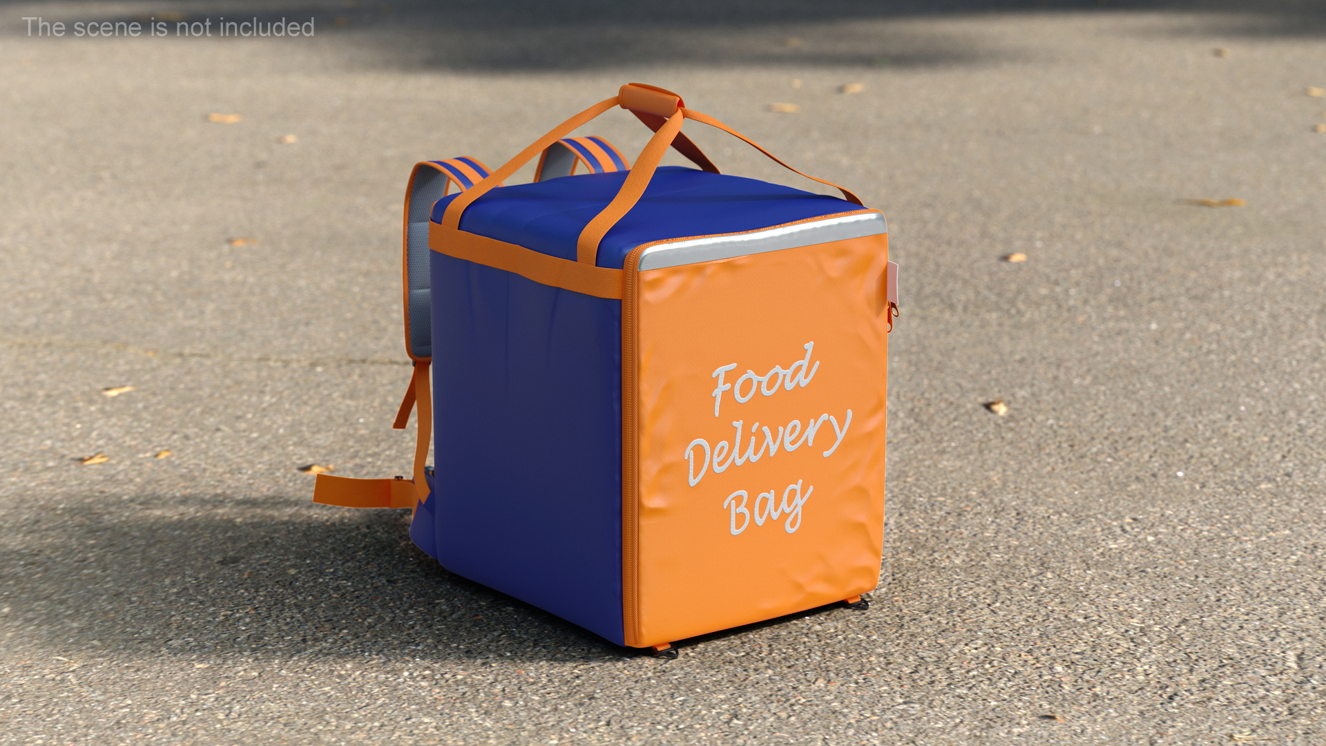 Food Delivery Bag Closed Multicolored 3D