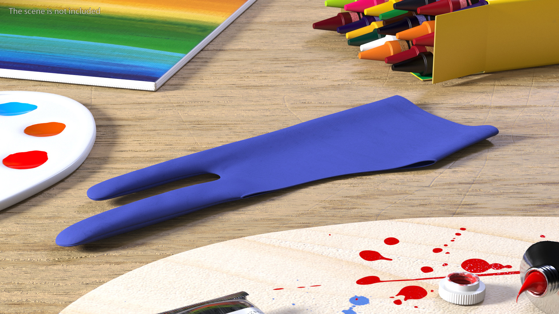 3D Drawing Glove Blue model