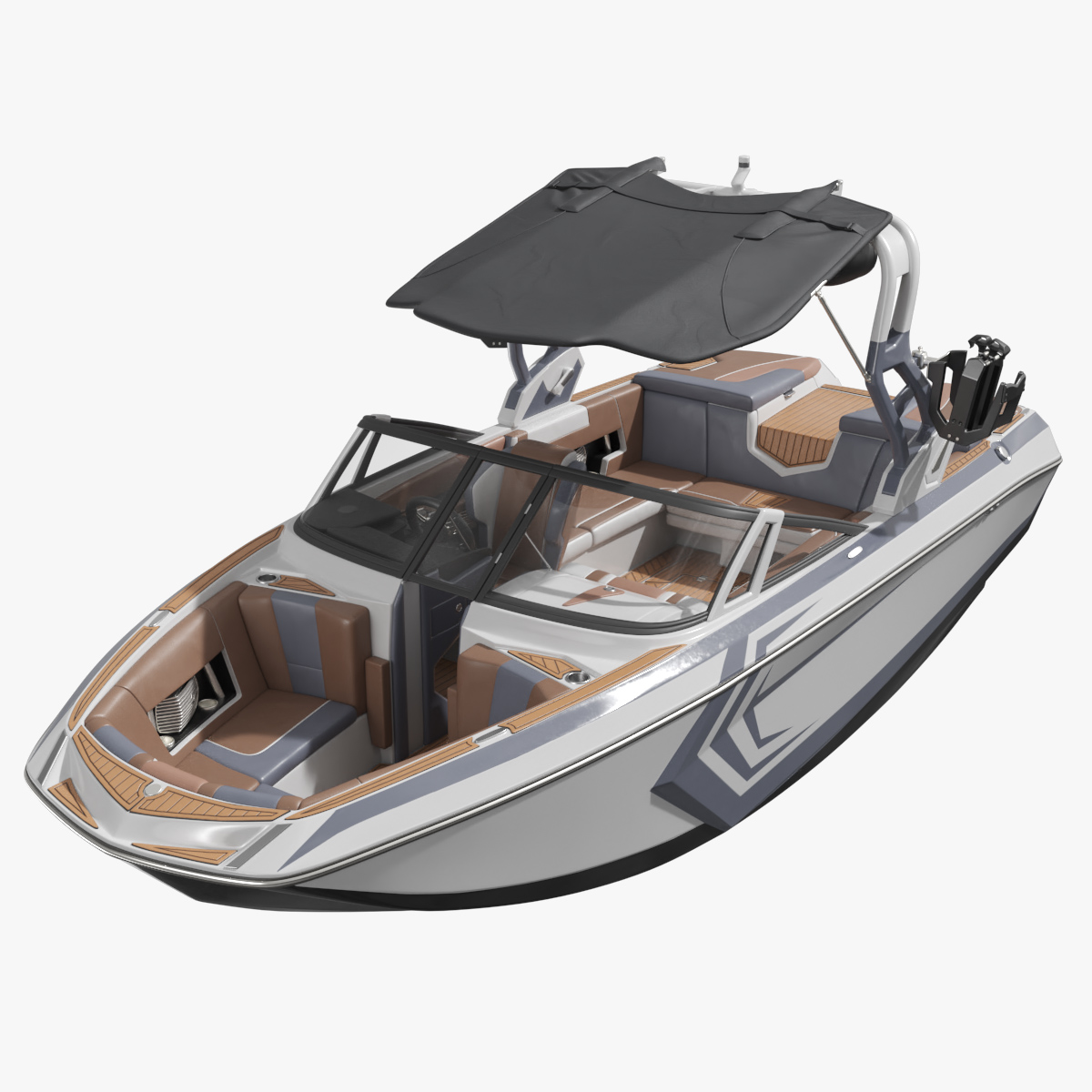 Wake Surf Boat with Boarding Dock - Standard
